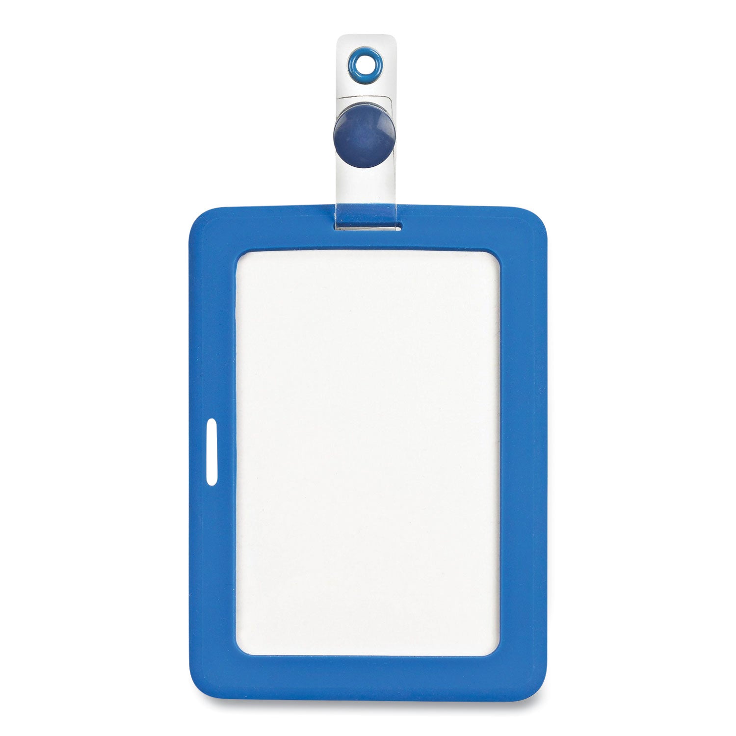 Cosco® Myid Badge Holder, Vertical/horizontal, 3 5/8 X 2 1/4, Blue, 1/ea