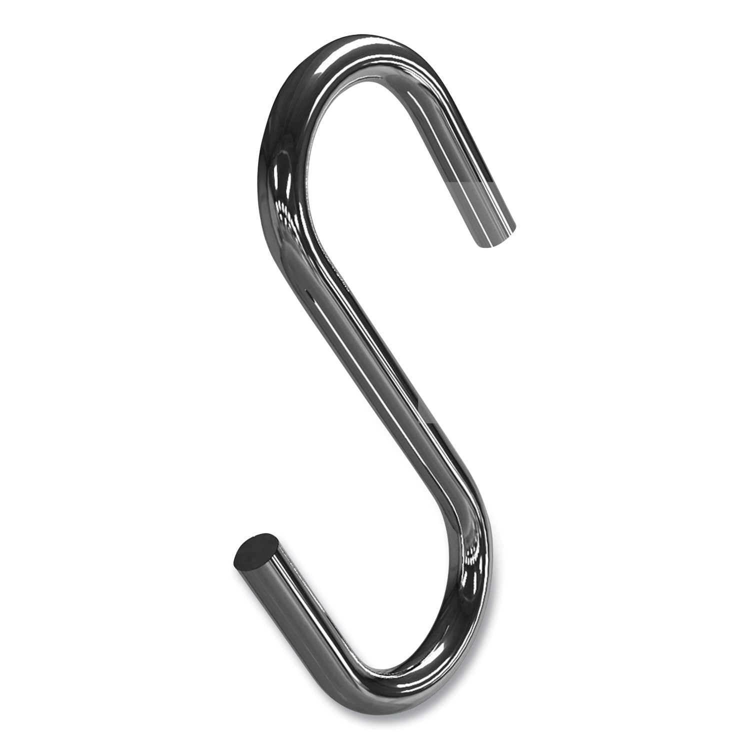 deflecto® S Hooks, Metal, Silver, 50/pack