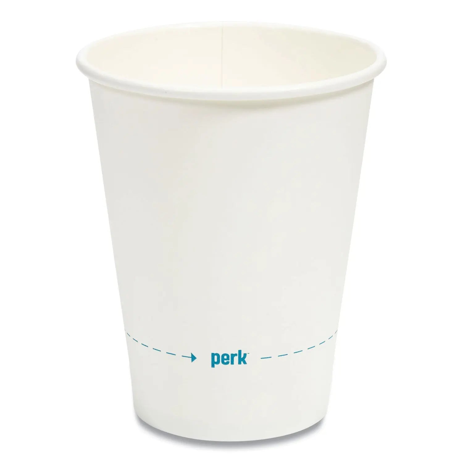 Perk™ White Paper Hot Cups, 12 Oz, 50/pack