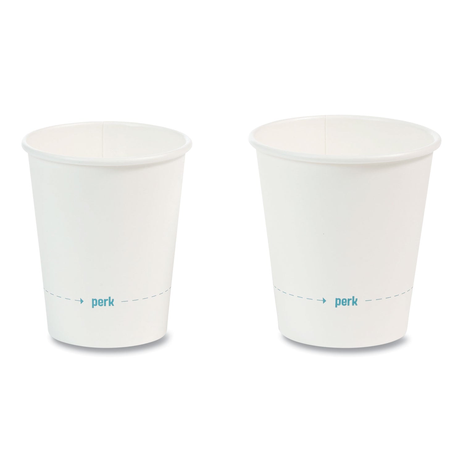 Perk™ White Paper Hot Cups, 10 Oz, 50/pack