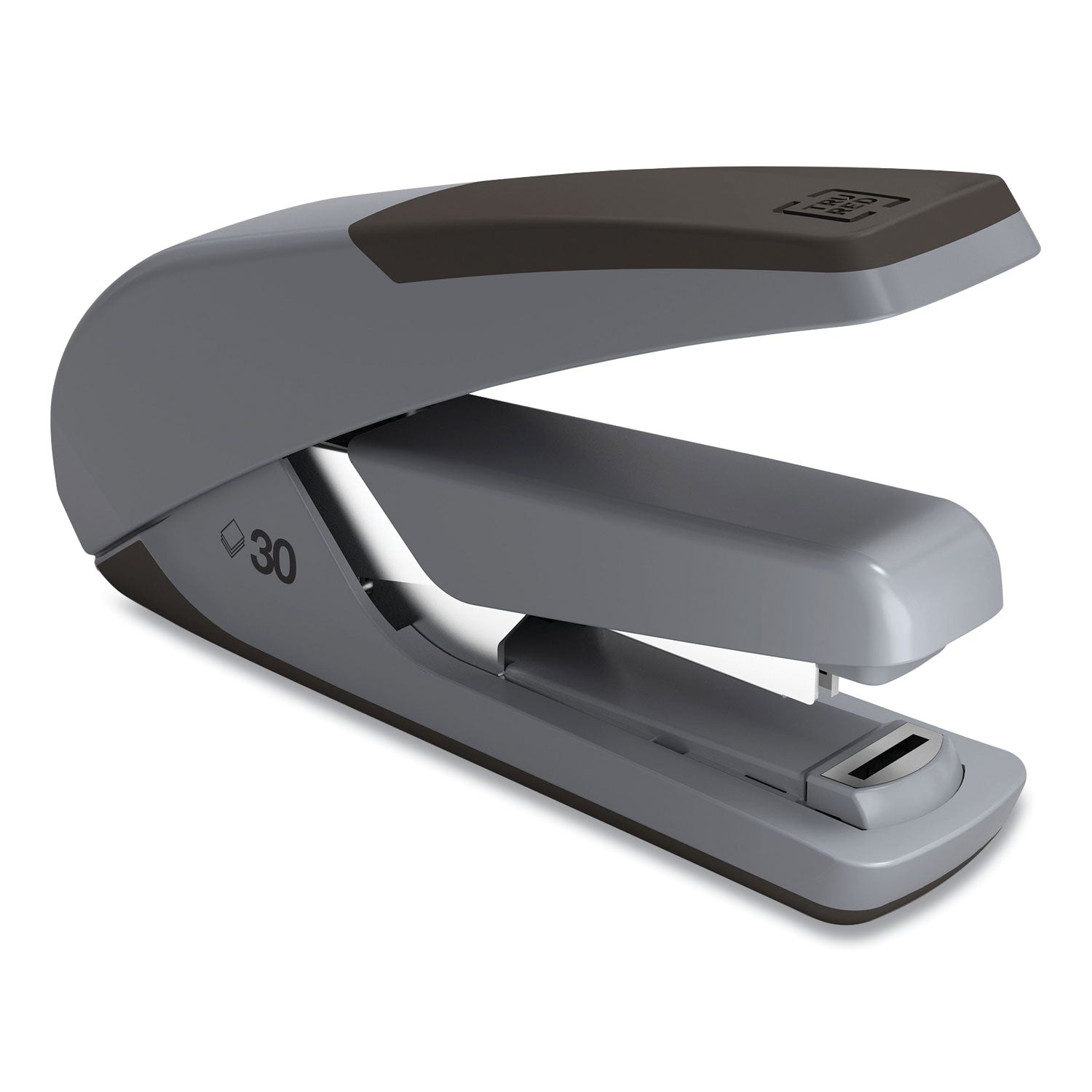 TRU RED™ One-Touch DX-4 Desktop Stapler, 30-Sheet Capacity, Gray/Black