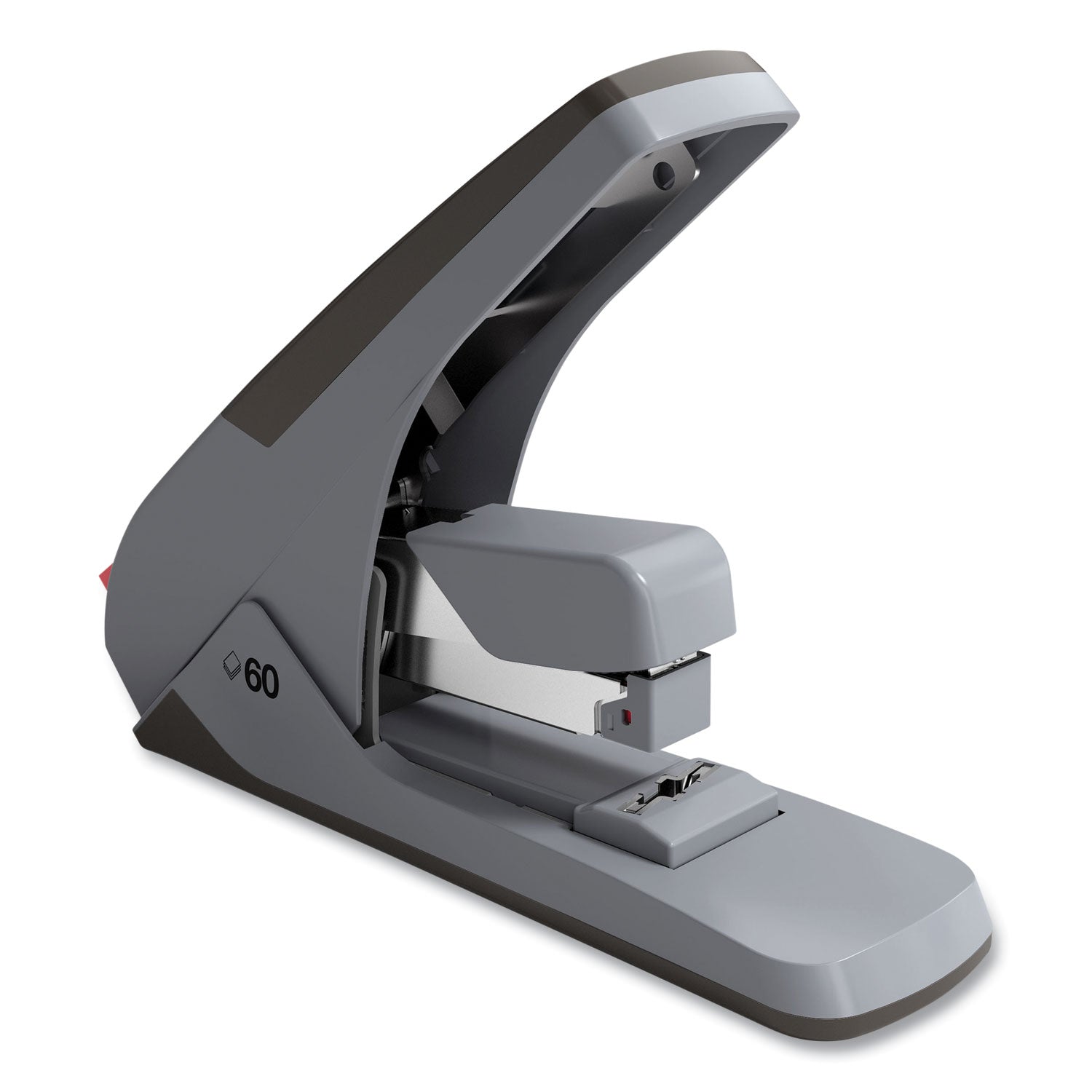 TRU RED™ One-Touch Desktop Stapler, 60 Or 25 Sheet Capacity, Gray/Black