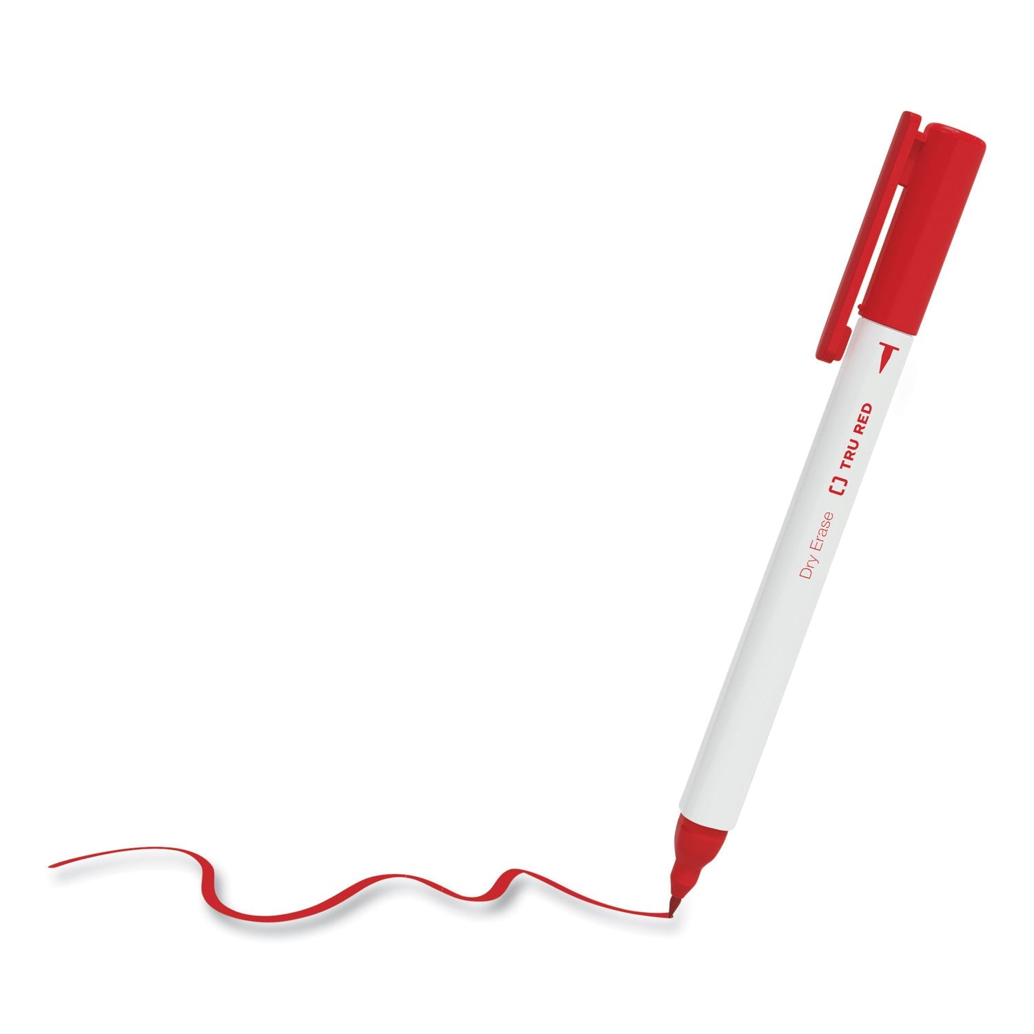 TRU RED™ Dry Erase Marker, Pen-Style, Extra-Fine Bullet Tip, Assorted Colors, 4/pack