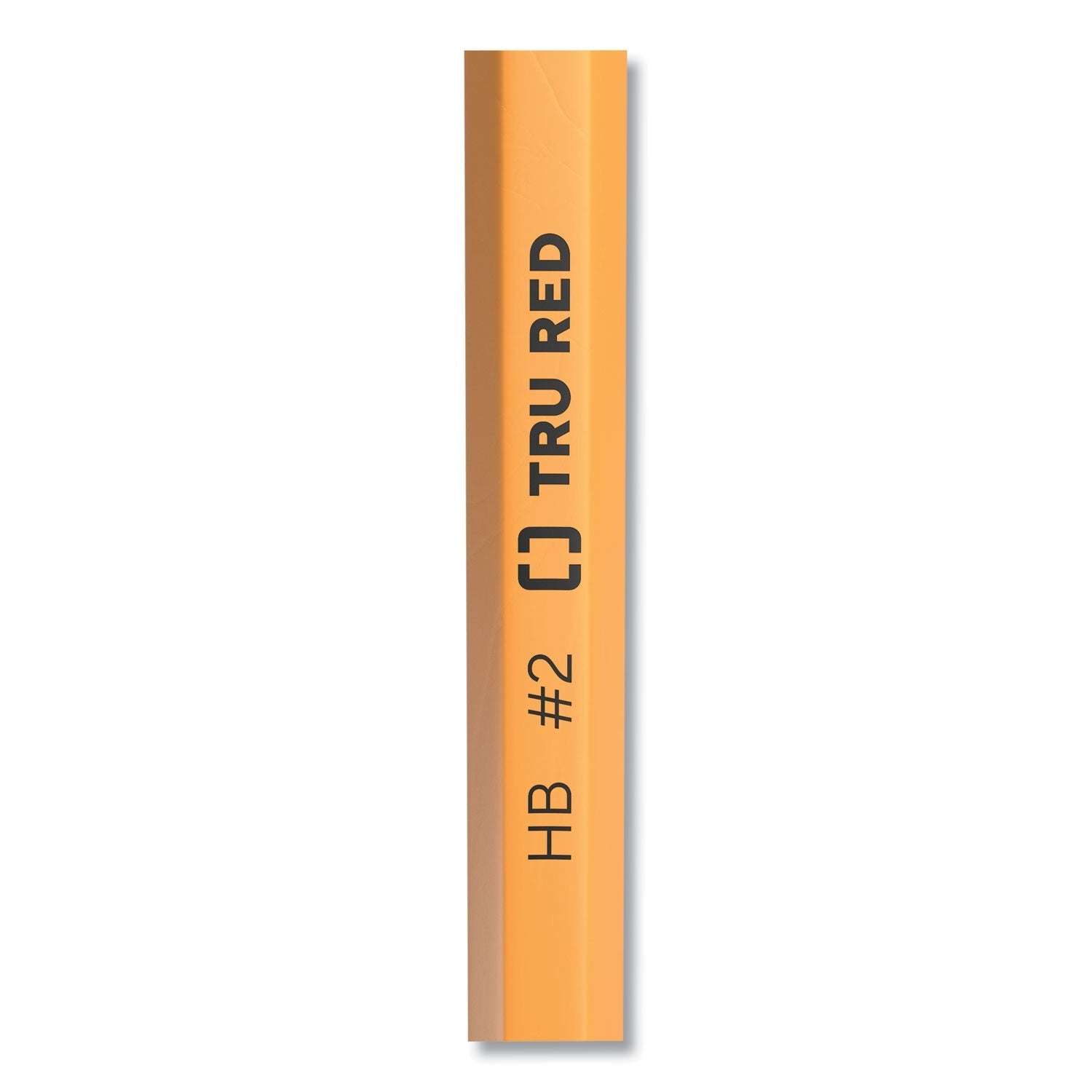 TRU RED™ PRE-SHARPENED WOODEN PENCIL, HB (#2), BLACK LEAD, YELLOW BARREL, 24/PACK