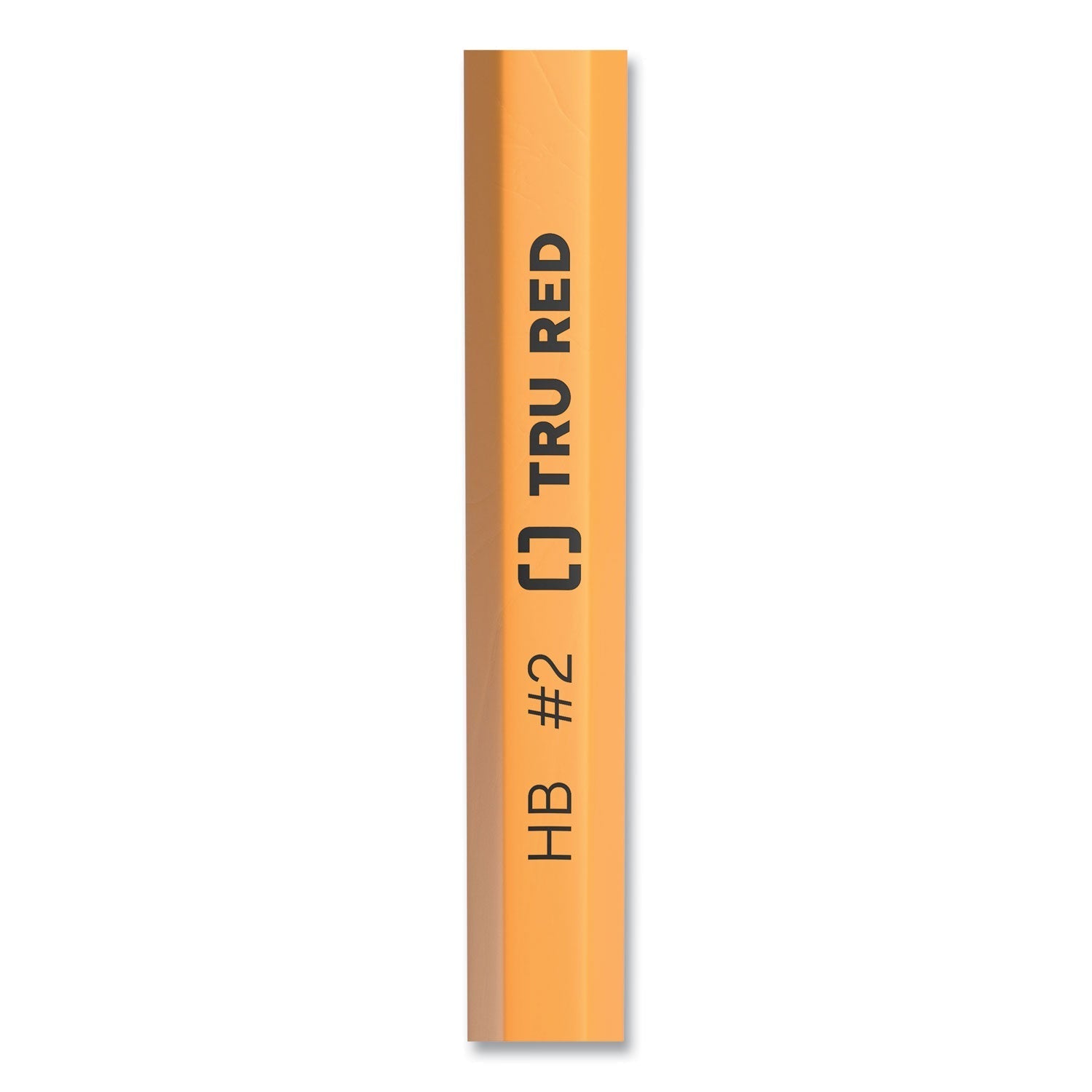 TRU RED™ PRE-SHARPENED WOODEN PENCIL, HB (#2), BLACK LEAD, YELLOW BARREL, 48/PACK