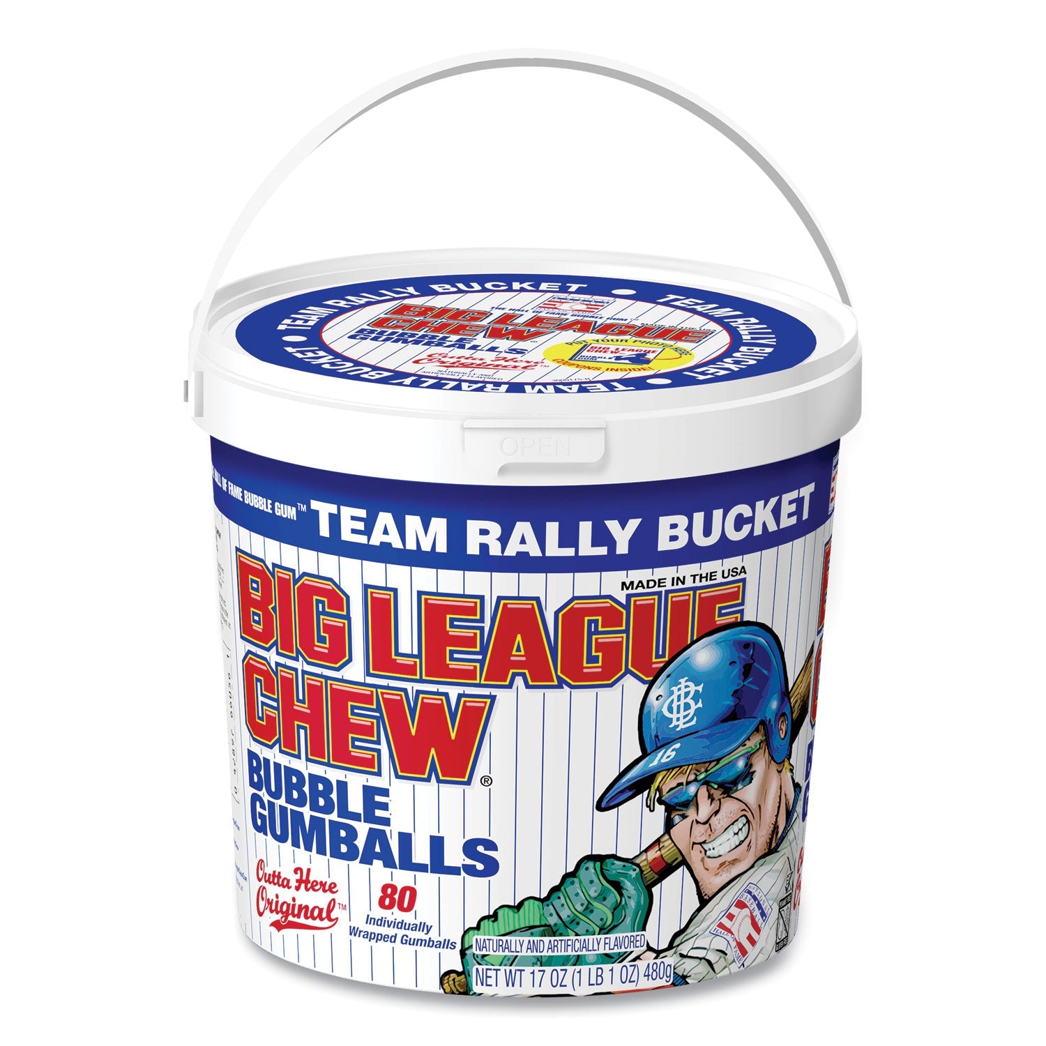 Big League Chew® Bubble Gum Balls, Outta' Here Original, 80 Balls/tub
