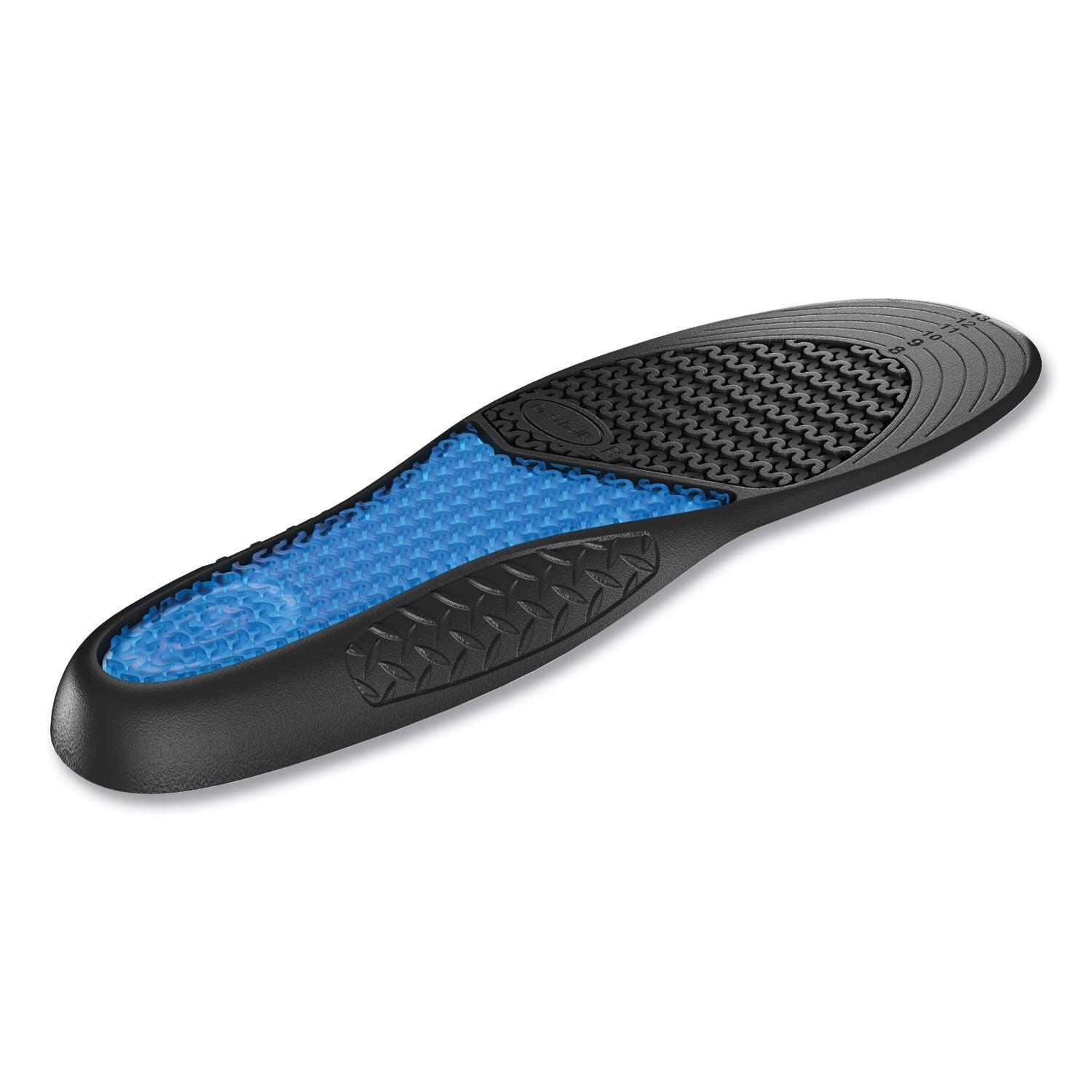 Dr. Scholl's® Comfort And Energy Work Massaging Gel Insoles, Men Sizes 8 To 14, Black/blue, Pair