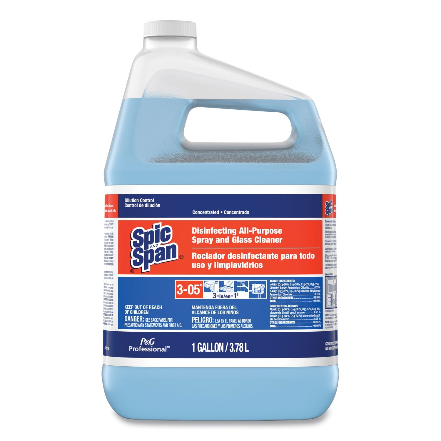 Spic and Span® Disinfecting All-Purpose Spray And Glass Cleaner, Fresh Scent, 1 Gal Bottle, 3/carton