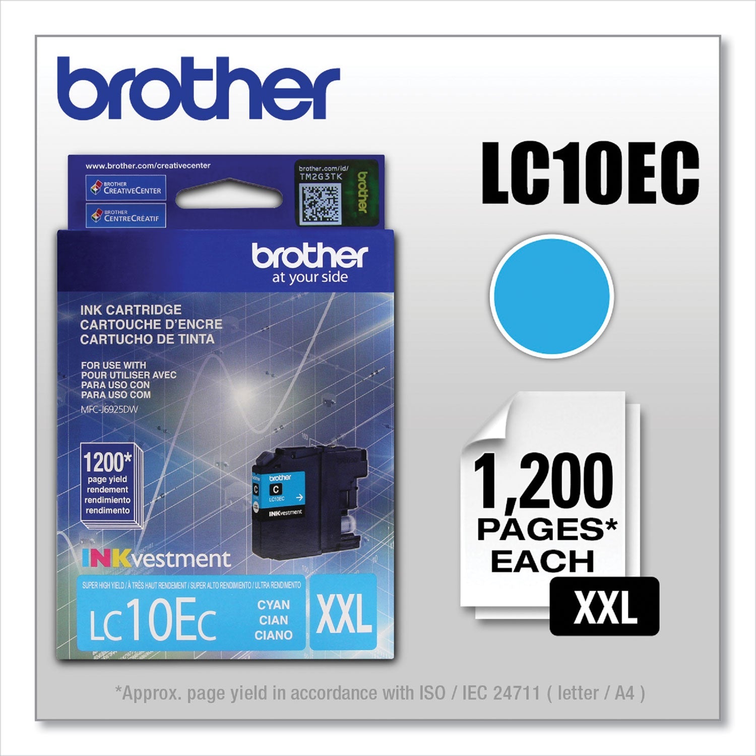 LC10EC Inkvestment Super High-Yield Ink | Cyan