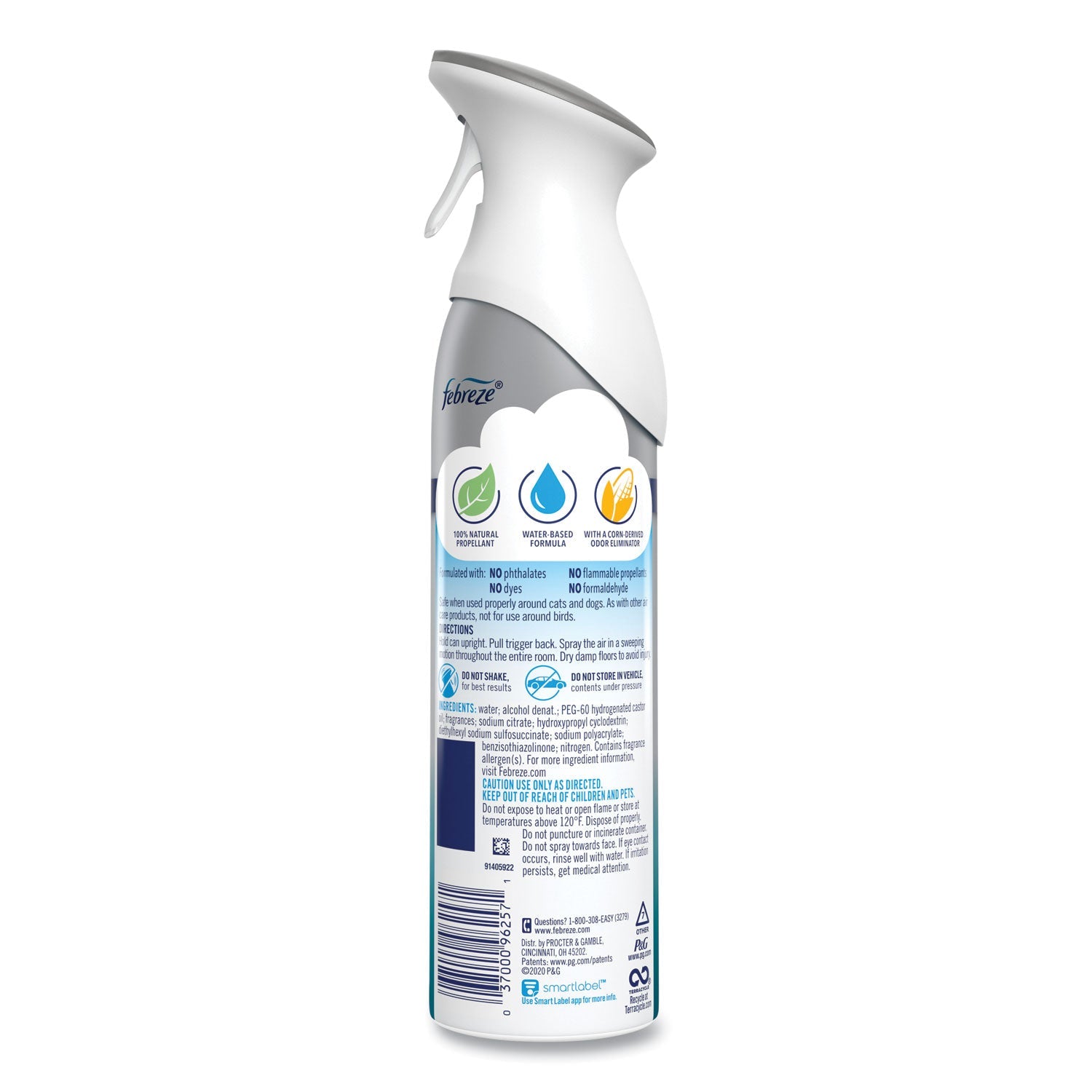 Febreze® Air, Heavy Duty Crisp Clean, 8.8 Oz Aerosol Spray, 6/carton