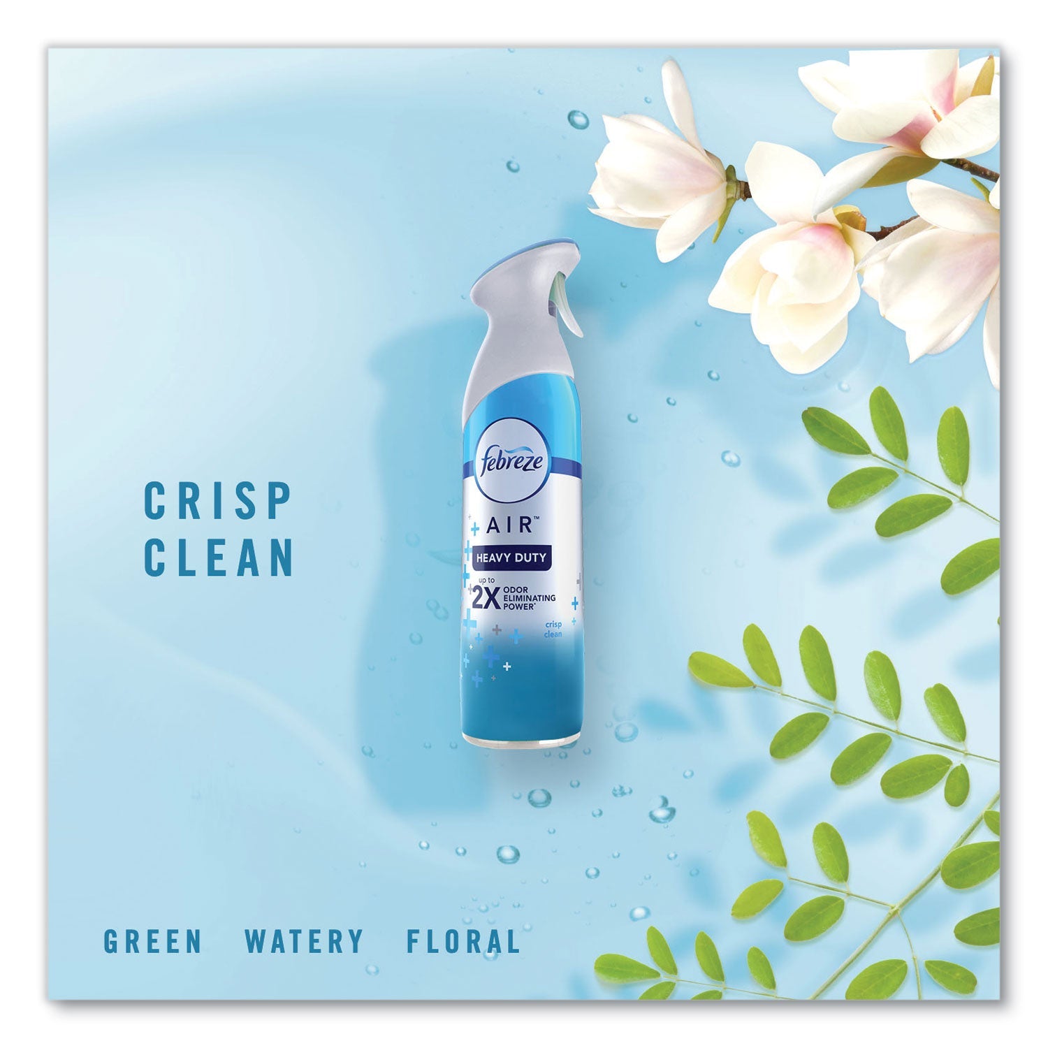 Febreze® Air, Heavy Duty Crisp Clean, 8.8 Oz Aerosol Spray, 6/carton