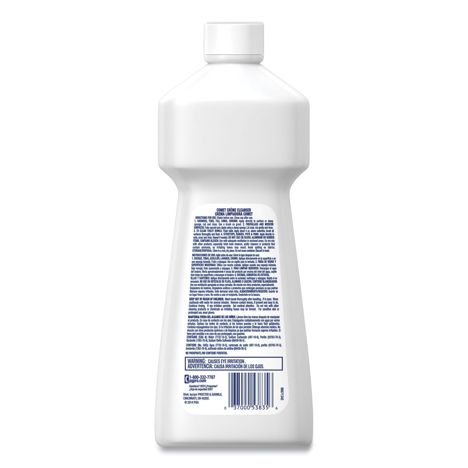 Comet® Creme Deodorizing Cleanser, 32 Oz Bottle, 10/carton