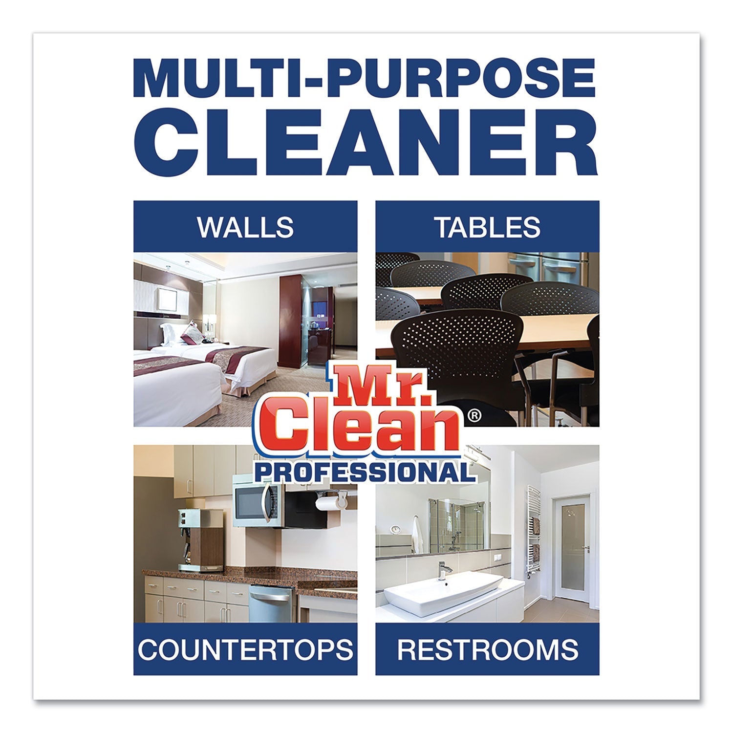 Mr. Clean® Finished Floor Cleaner, Lemon Scent, 1 Gal Bottle, 3/carton