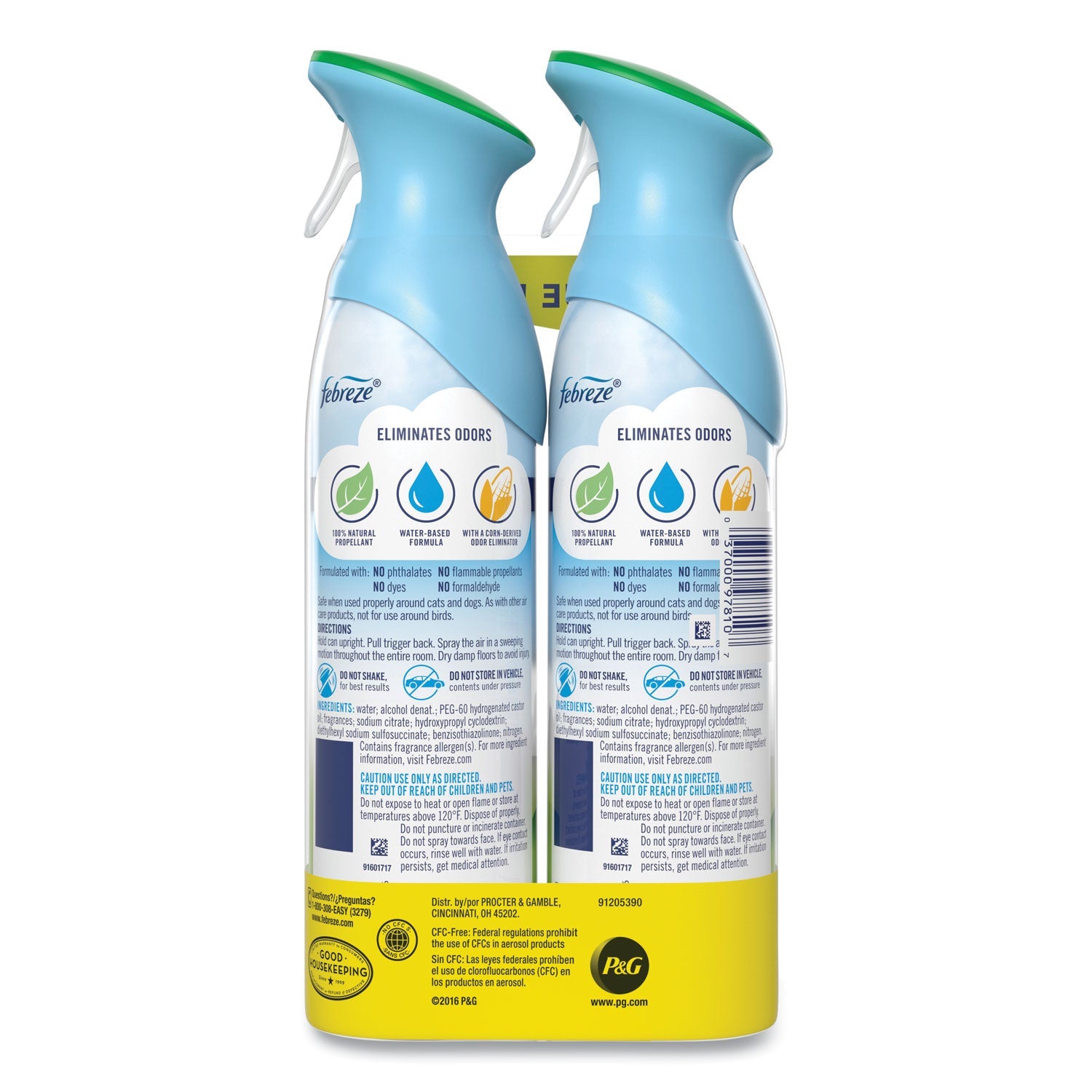 Febreze® Air, Gain Original, 8.8 Oz Aerosol Spray, 2/pack