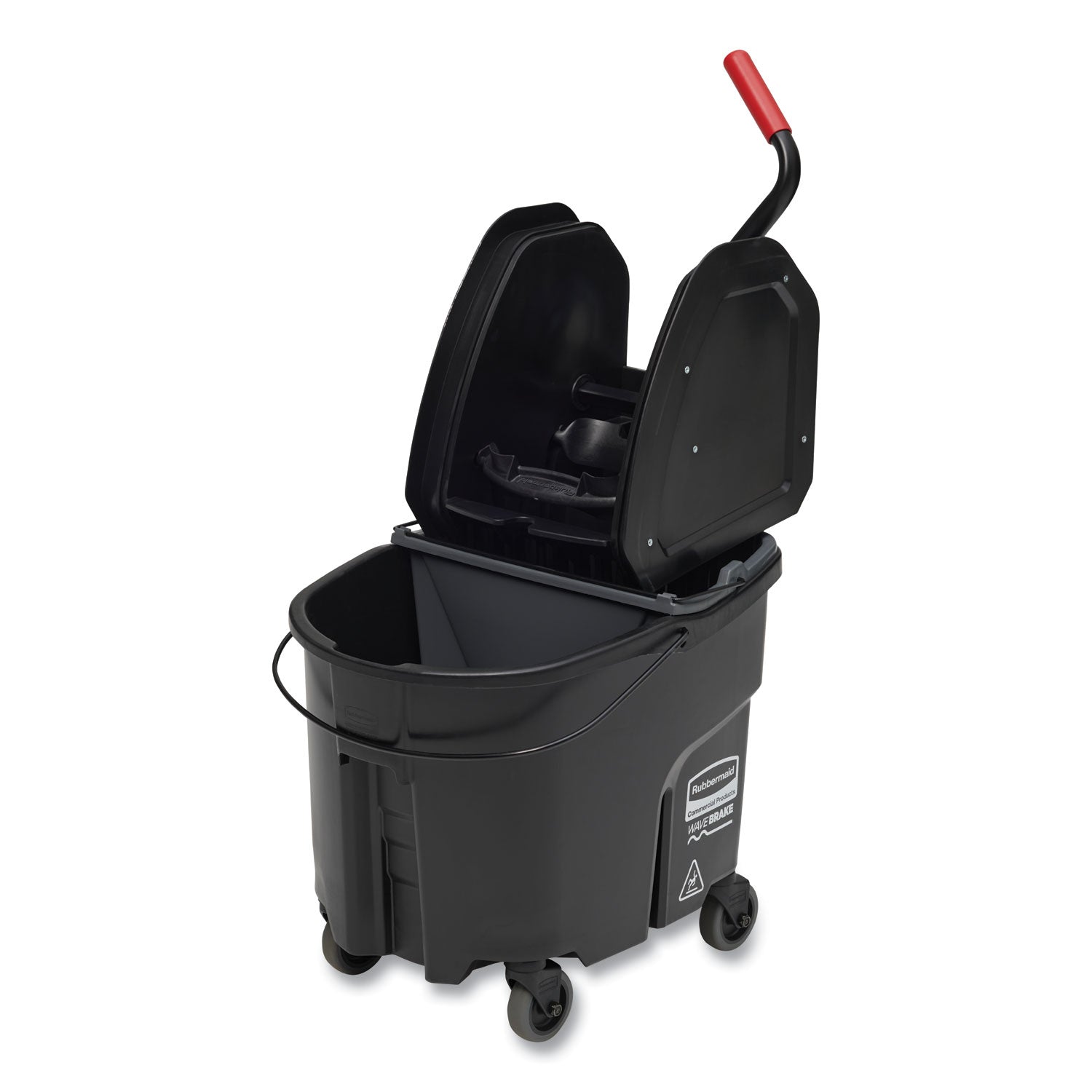 Wavebrake Mop Bucket | Down-Press, 35 Qt, Black