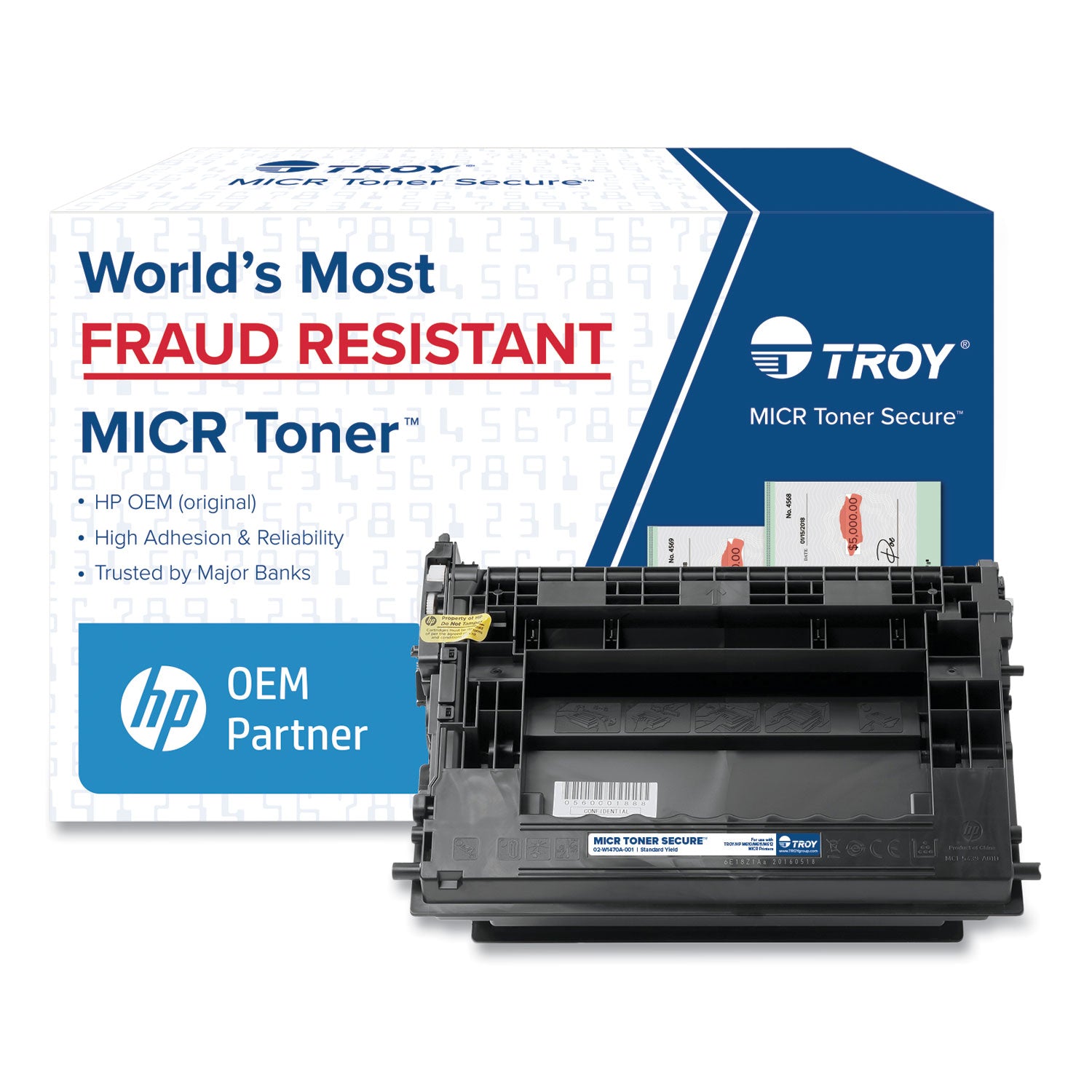 TROY® 02w1470a001 147a Micr Toner Secure, Alternative For Hp W1470a, Black