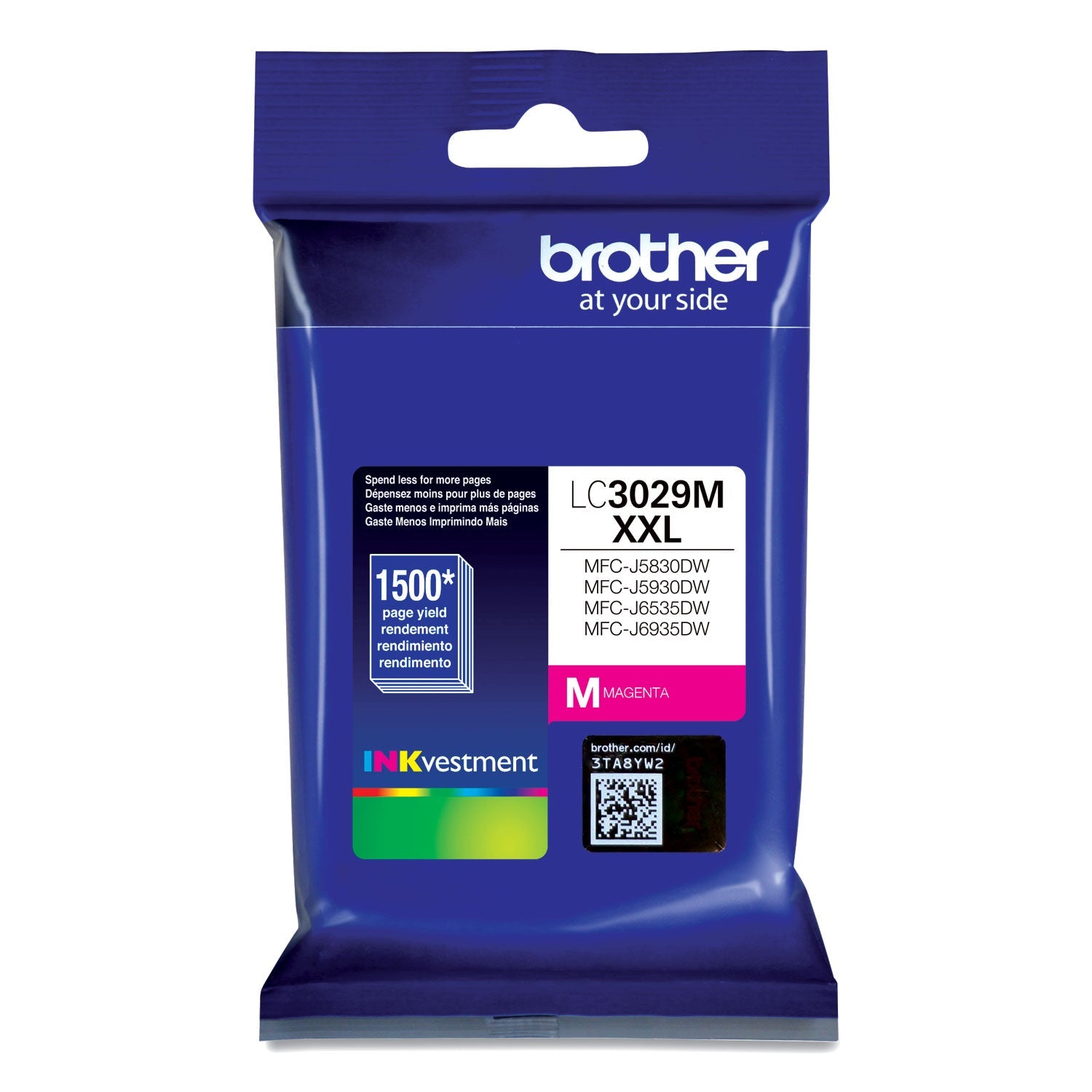 Brother Lc3029m Inkvestment Super High-Yield Ink, 1,500 Page-Yield, Magenta
