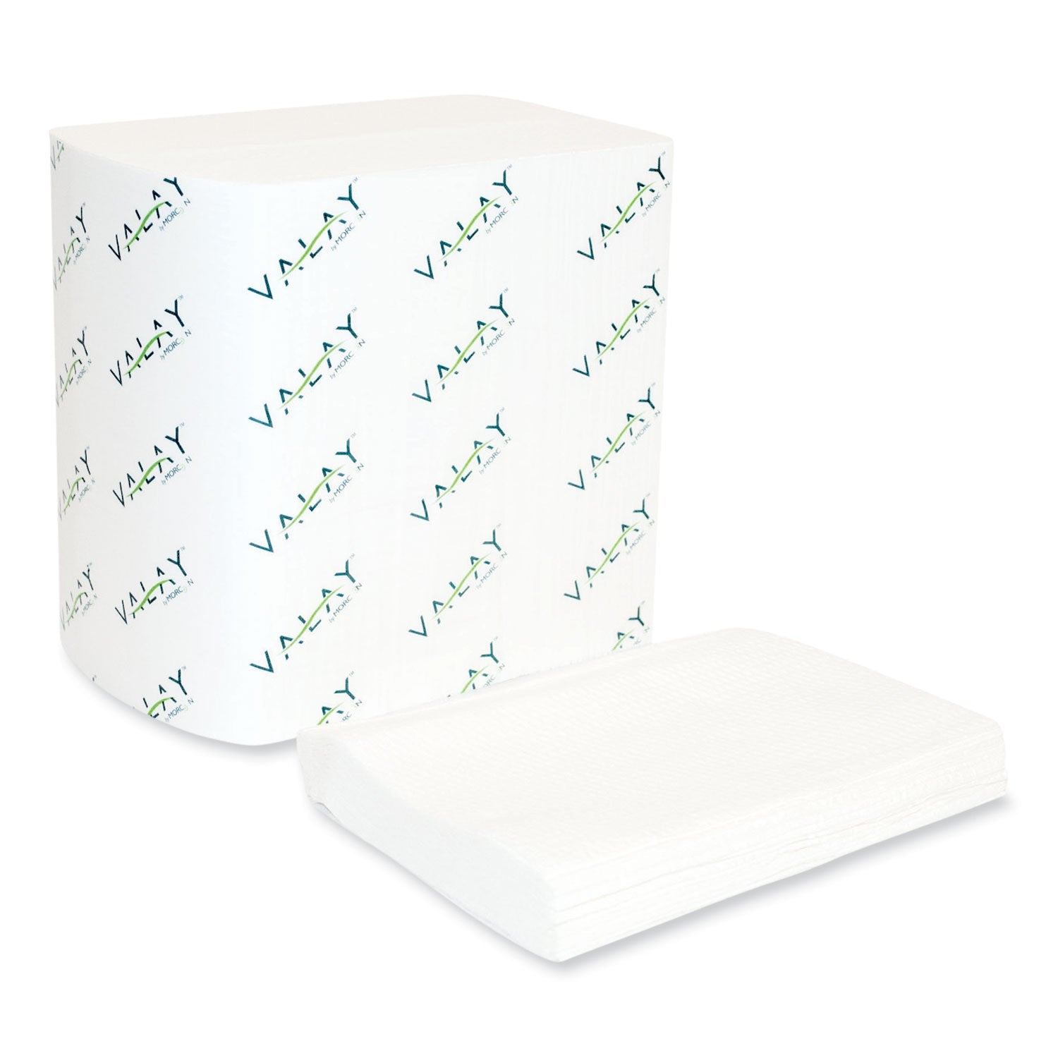 Morcon Tissue Valay Interfolded Napkins, 1-Ply, White, 6.5 X 8.25, 6,000/carton