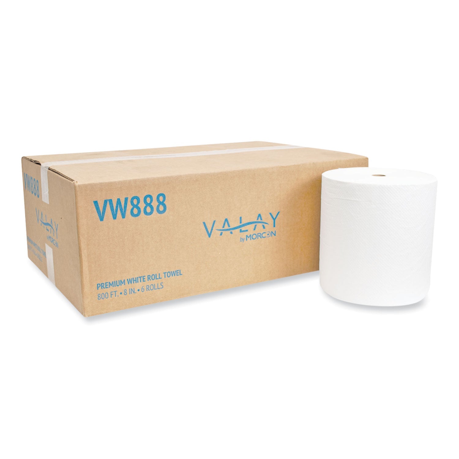 Valay Proprietary Roll Towels | White | 800'