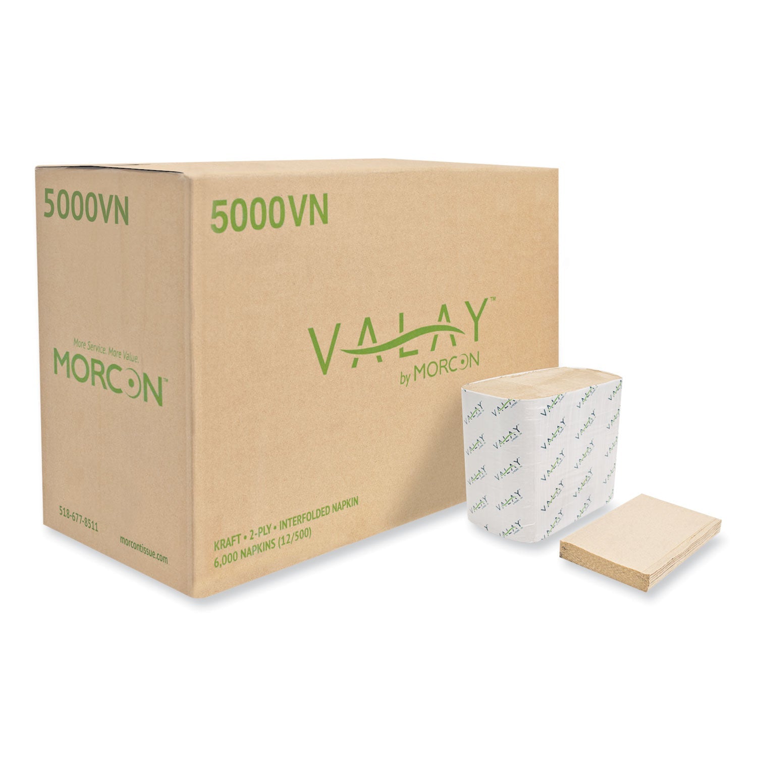 Valay Interfolded Napkins | Kraft | 2-Ply