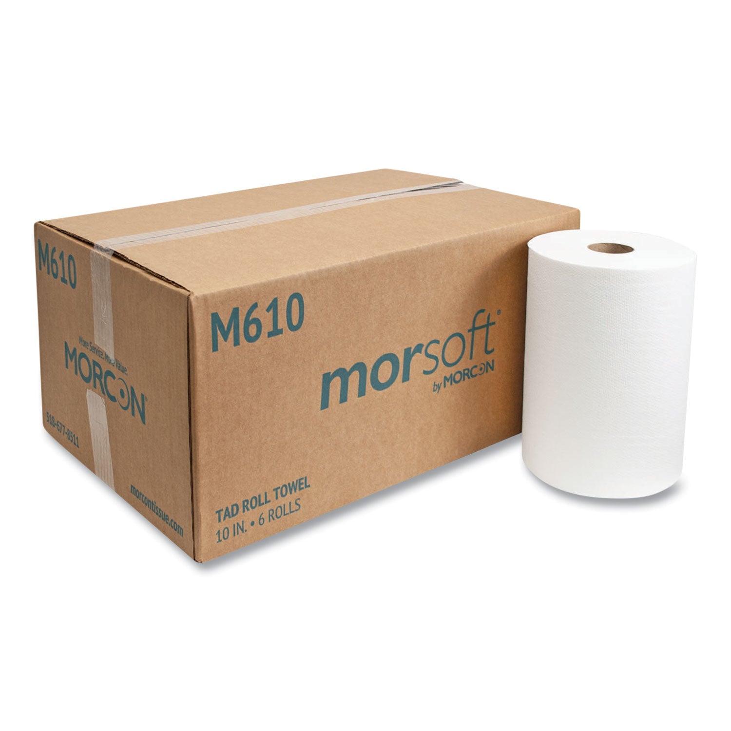 10 Inch TAD Roll Towels | 500 Ft | 6-Pack