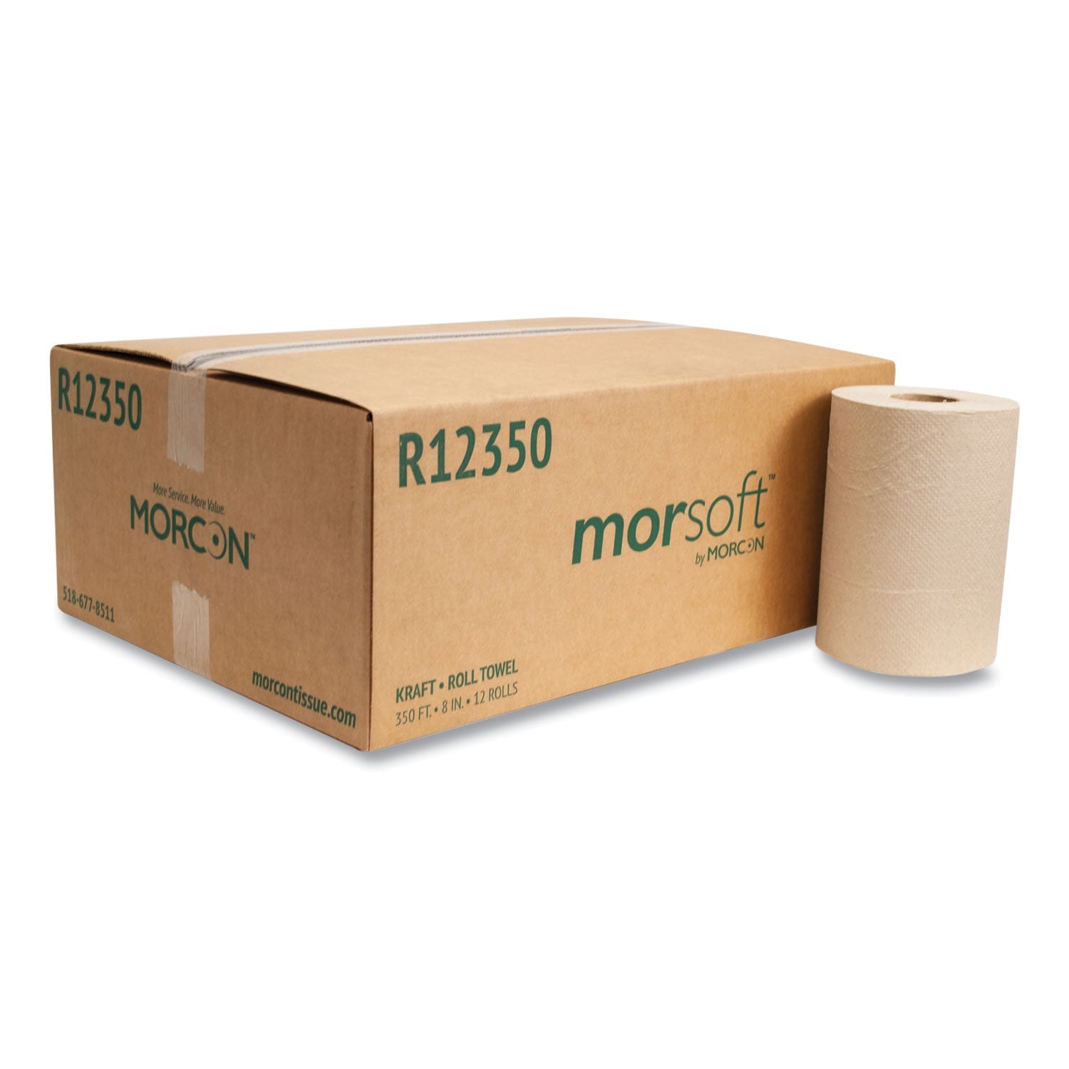 Morsoft Universal Roll Towels | Brown | 12-Pk