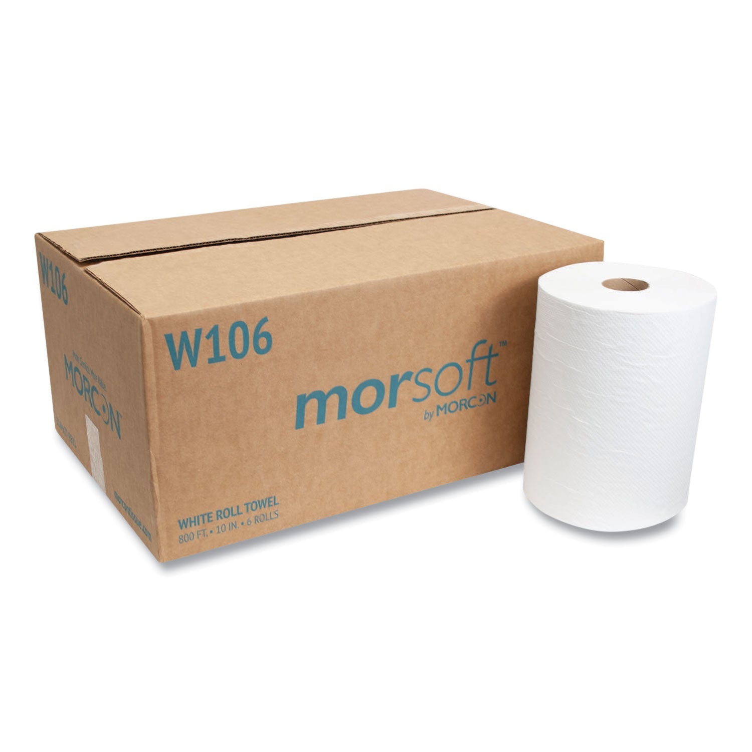 10 Inch Roll Towels | White | 800 Ft/Roll
