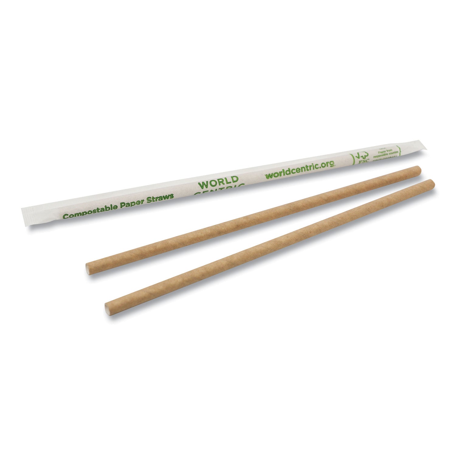 Wrapped Kraft Paper Straws | 8" | 6,000-Carton