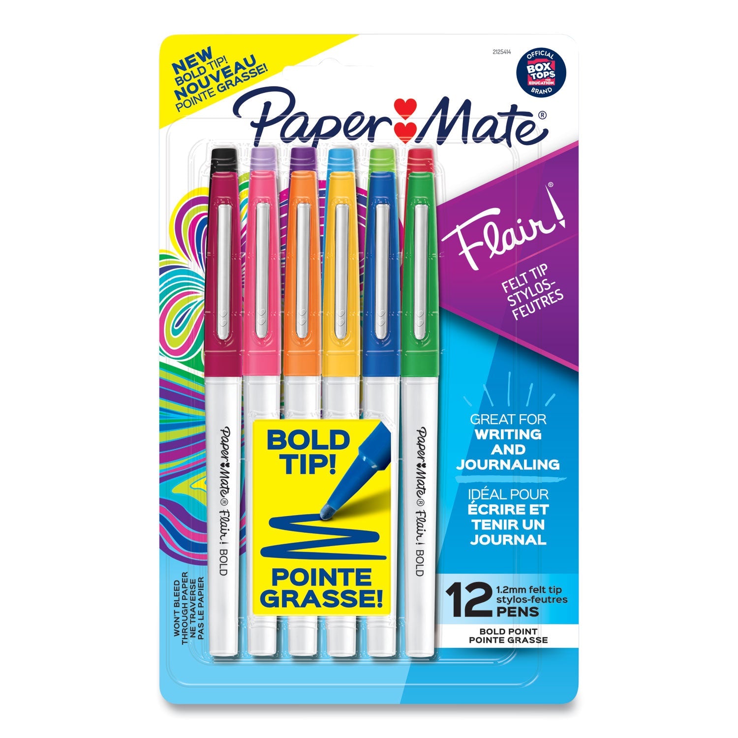 Paper Mate Flair Felt Tip Pen | Bold Assorted