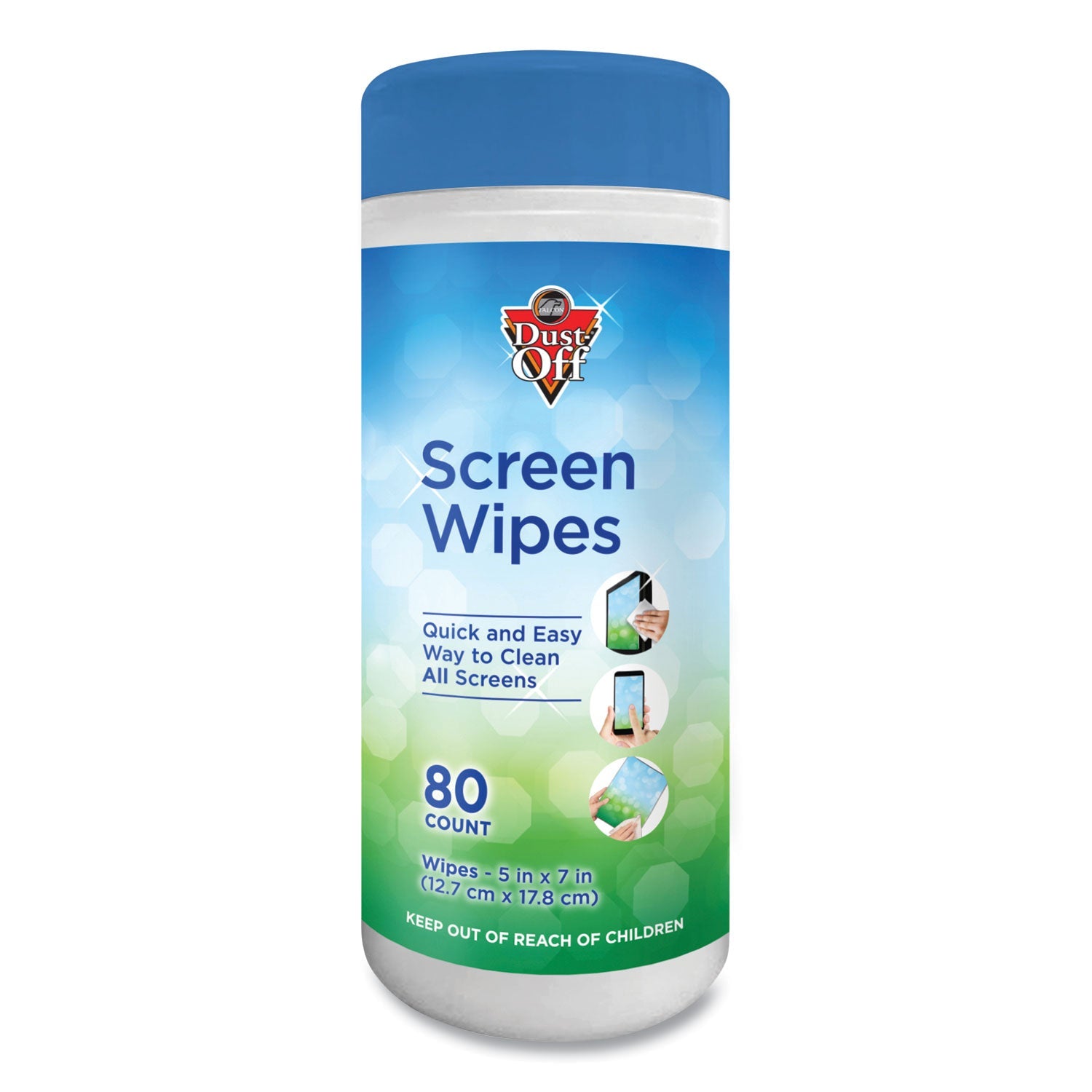 Premoistened Monitor Cleaning Wipes | 80-Count Tub