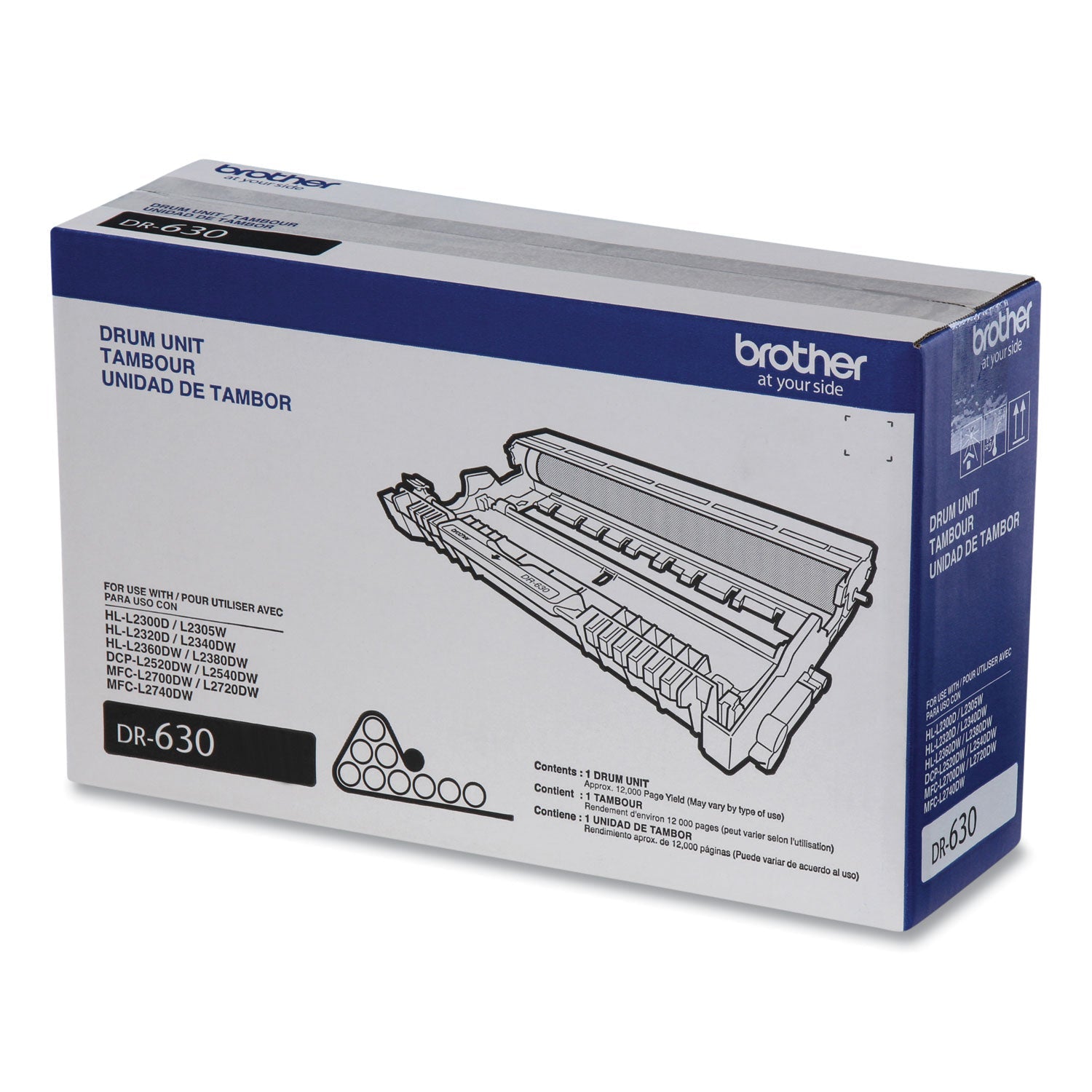 Brother Dr630 Drum Unit, 12,000 Page-Yield, Black