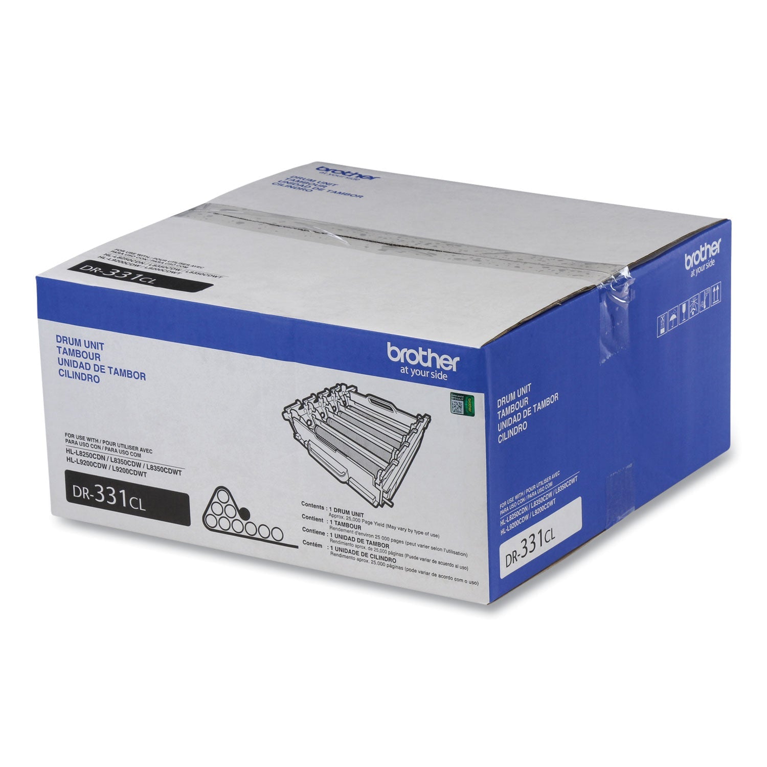 Brother Dr331cl Drum Unit, 25,000 Page-Yield, Black/cyan/magenta/yellow