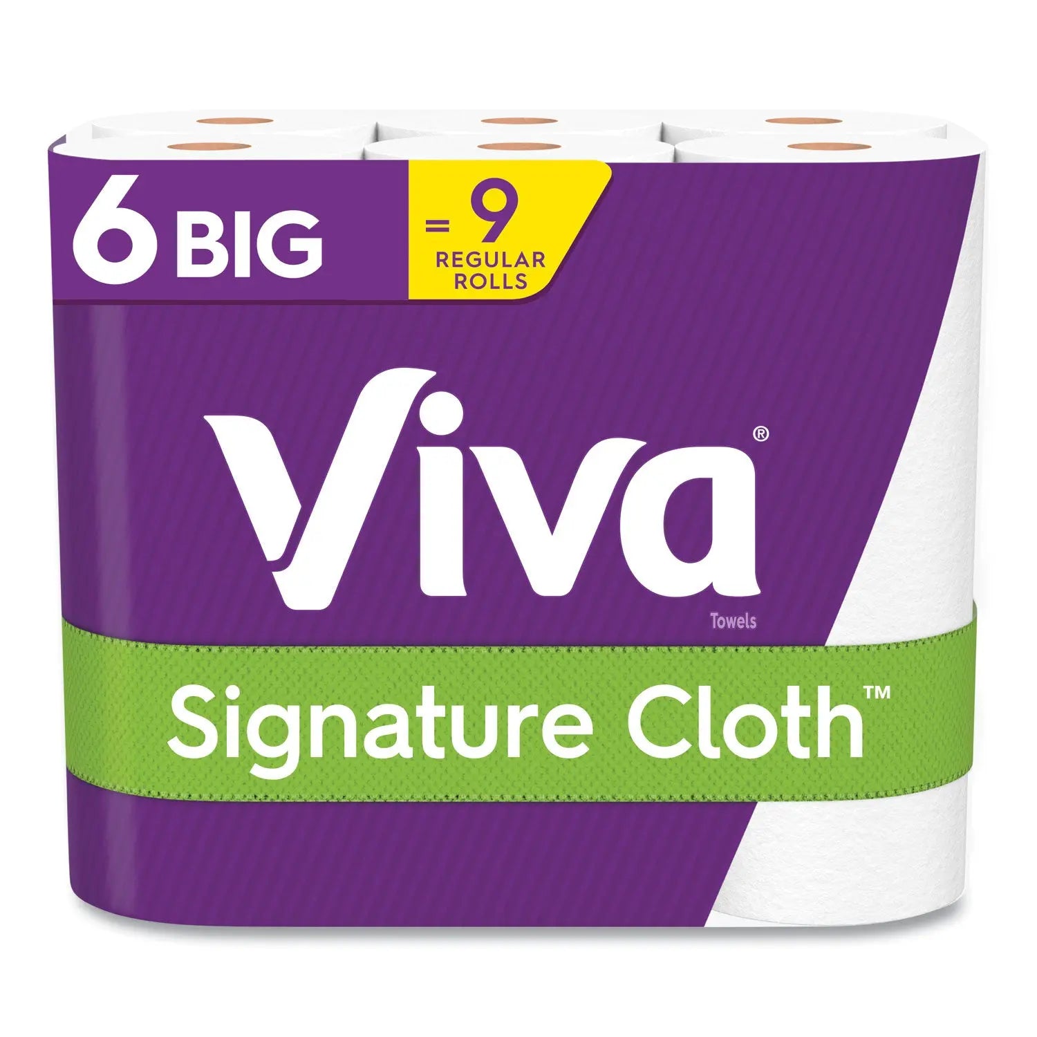 Viva® Signature Cloth Choose-A-Sheet Kitchen Roll Paper Towels, 1-Ply, 11 x 5.9, White, 70 Sheets/Roll, 6 Roll/Pack, 4 Packs/Carton