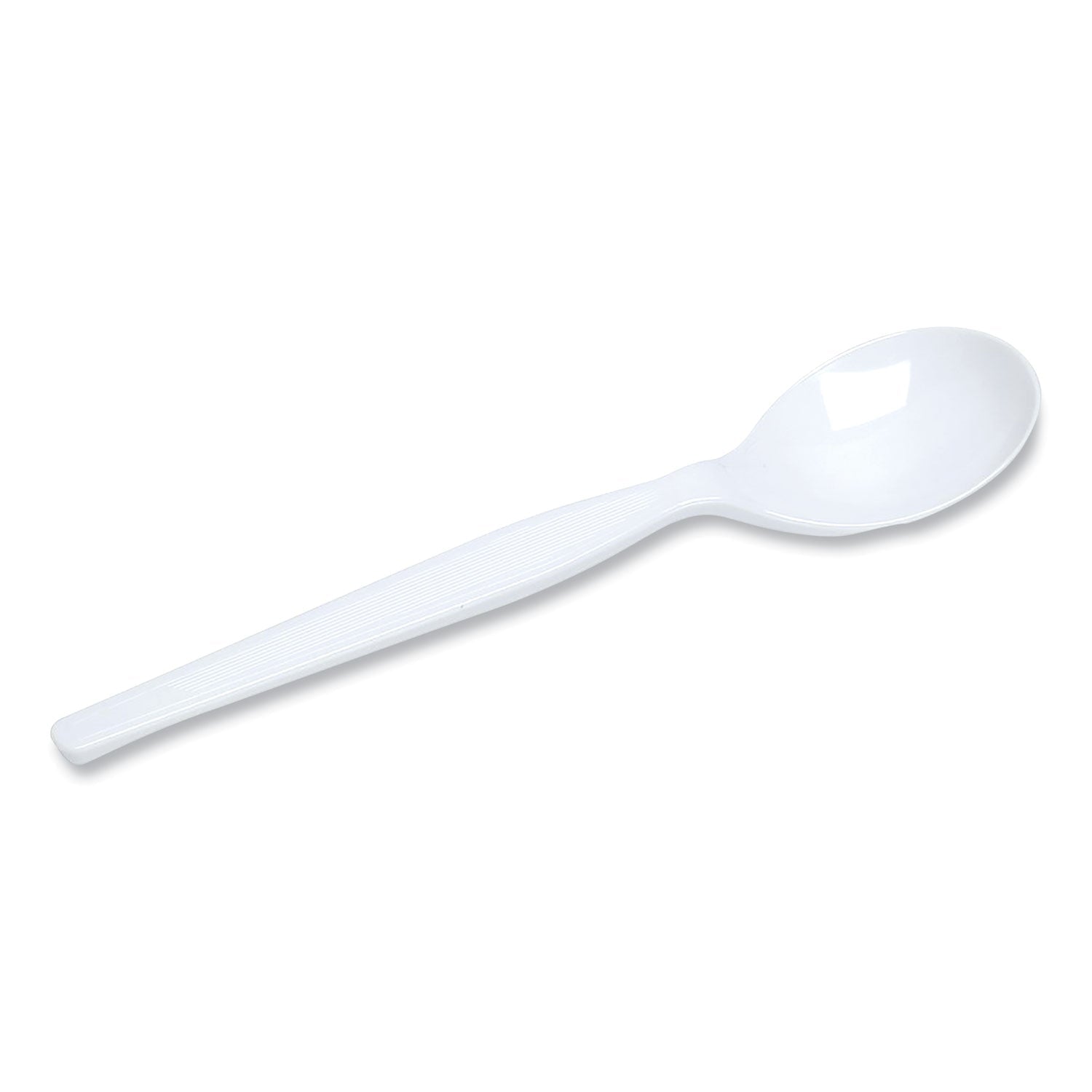 Dixie® Plastic Cutlery, Heavyweight Soup Spoon, White, 1,000/Carton