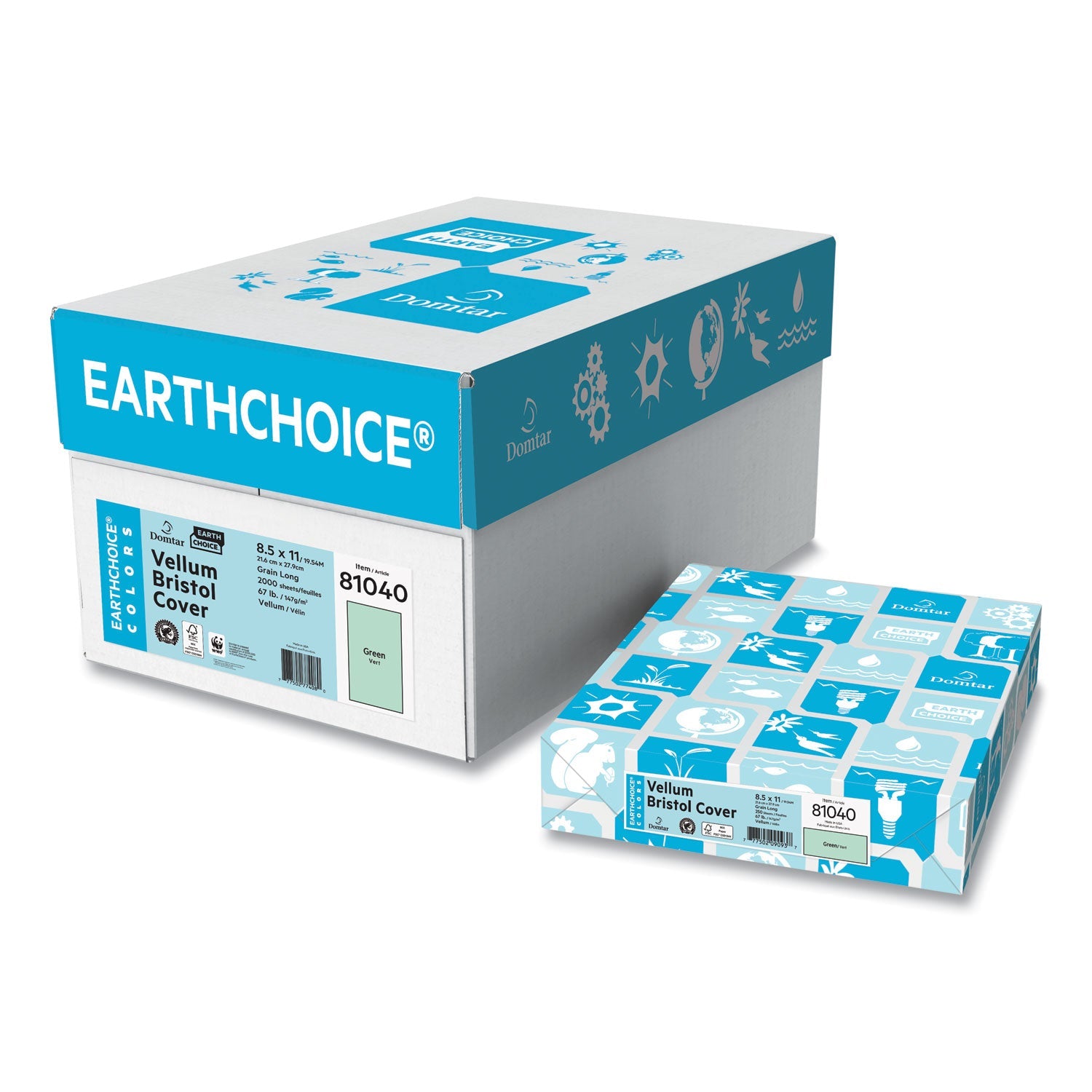 Domtar Green Cover Stock | 67 lb 250/Pack