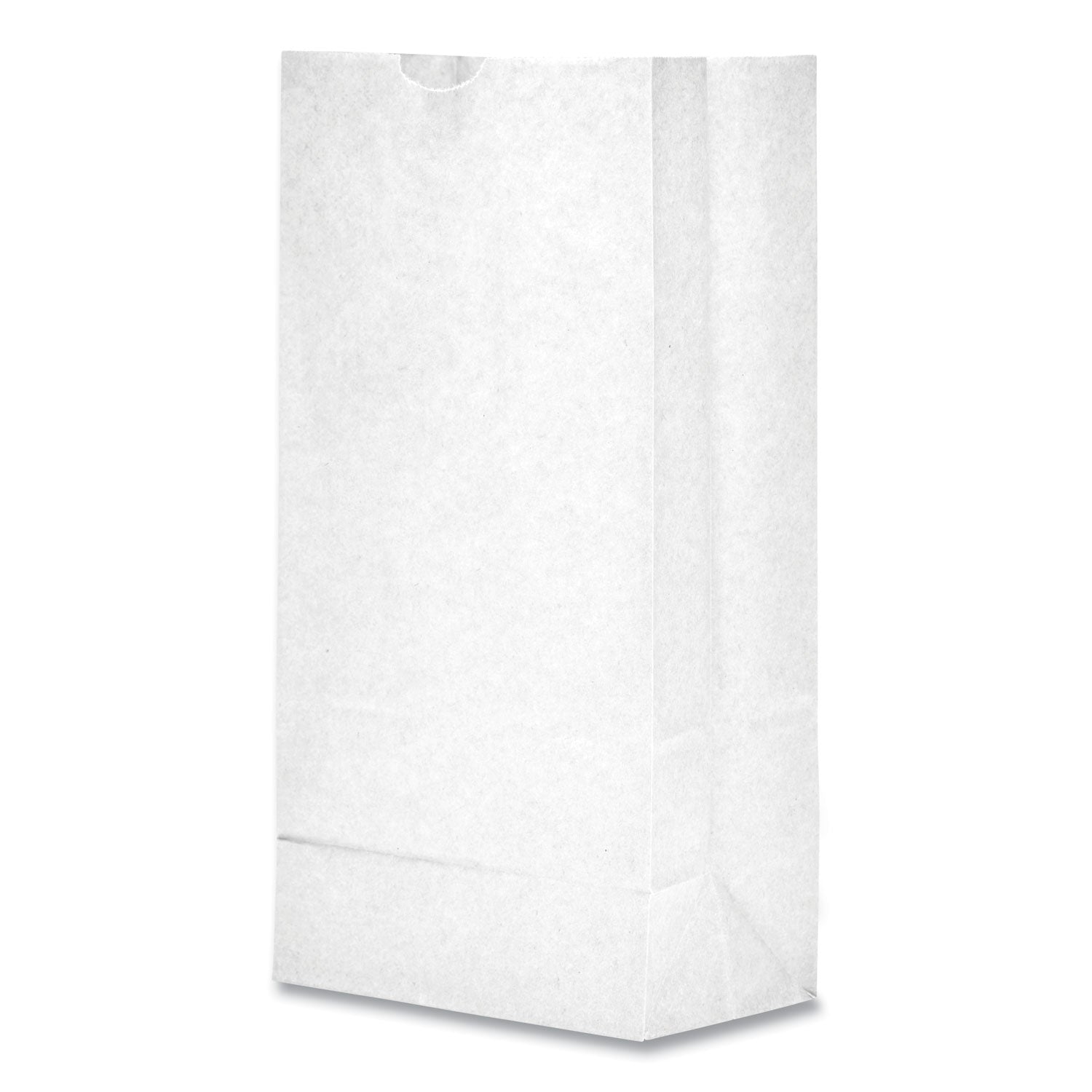 Ross & Wallace Paper Products Grocery Paper Bags, #6 Size, 5.88" x 3.63" x 11", White, 500/Bundle