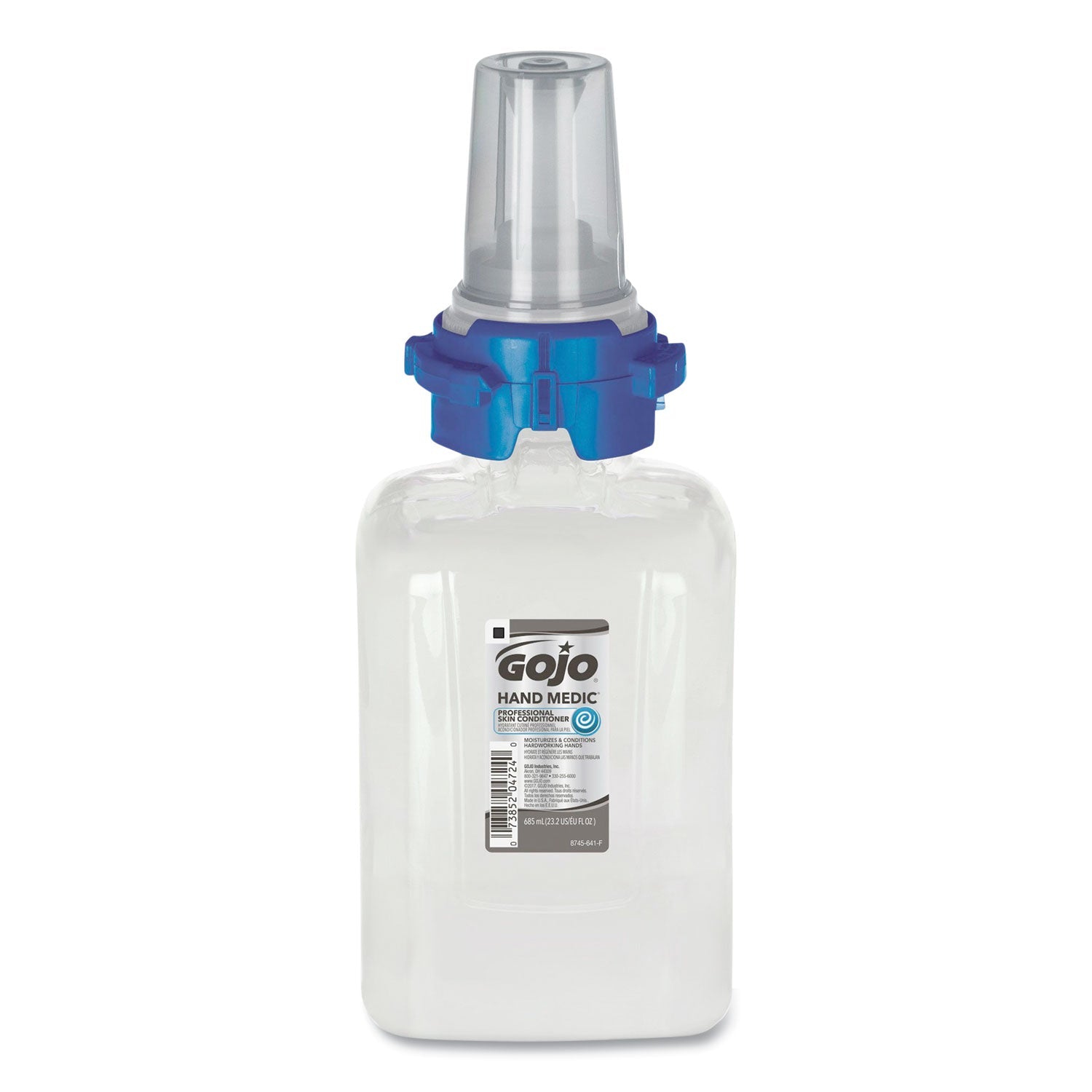 GOJO® HAND MEDIC Professional Skin Conditioner for Industrial Environments, Refill for GOJO ADX-7 Dispenser, 685 mL, 4/Carton
