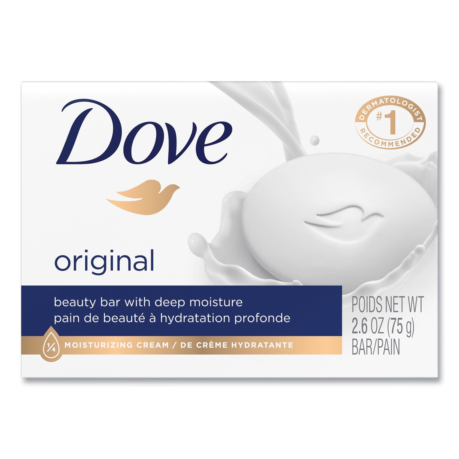 White Beauty Bar | 2.6oz, Light Scent, 36/CT
