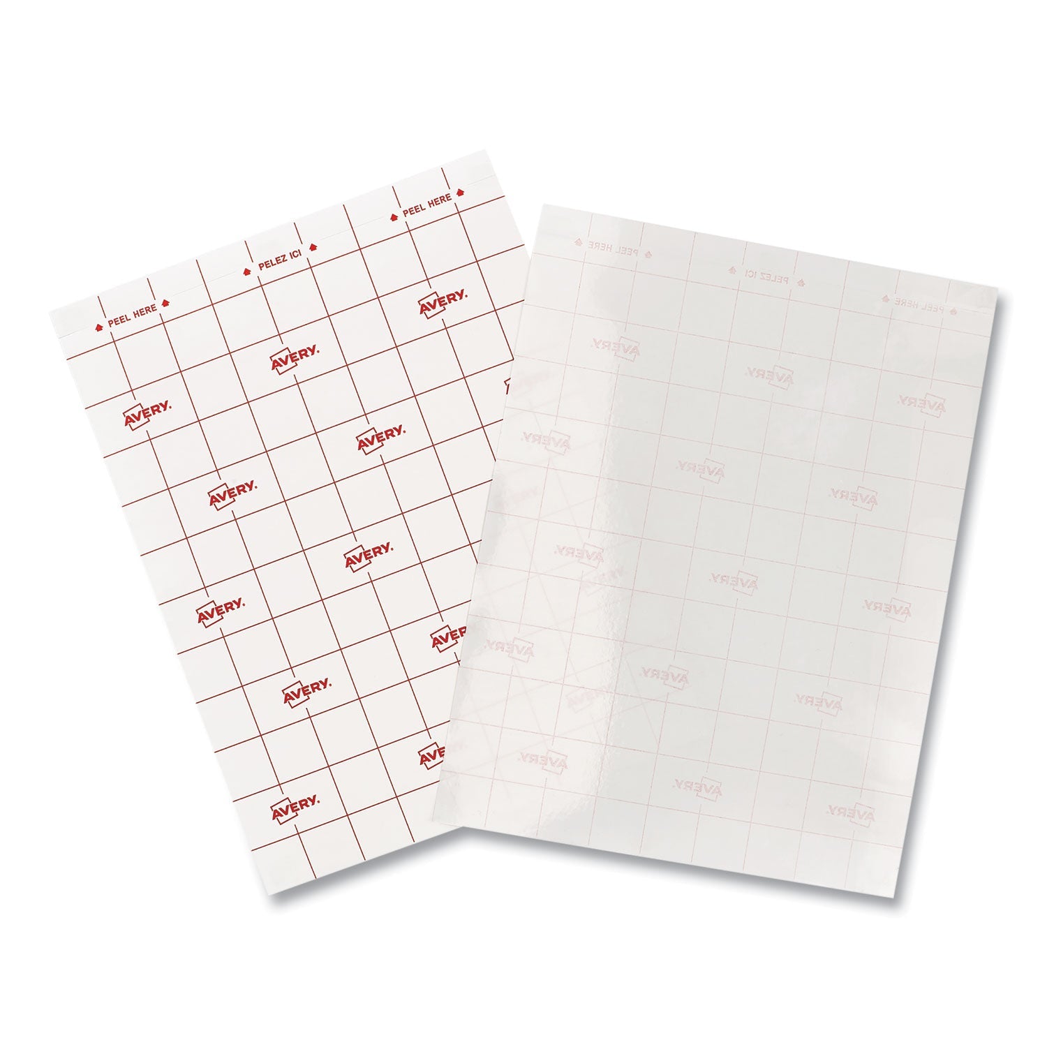 Avery® Clear Self-Adhesive Laminating Sheets, 3 Mil, 9" X 12", Matte Clear, 10/pack