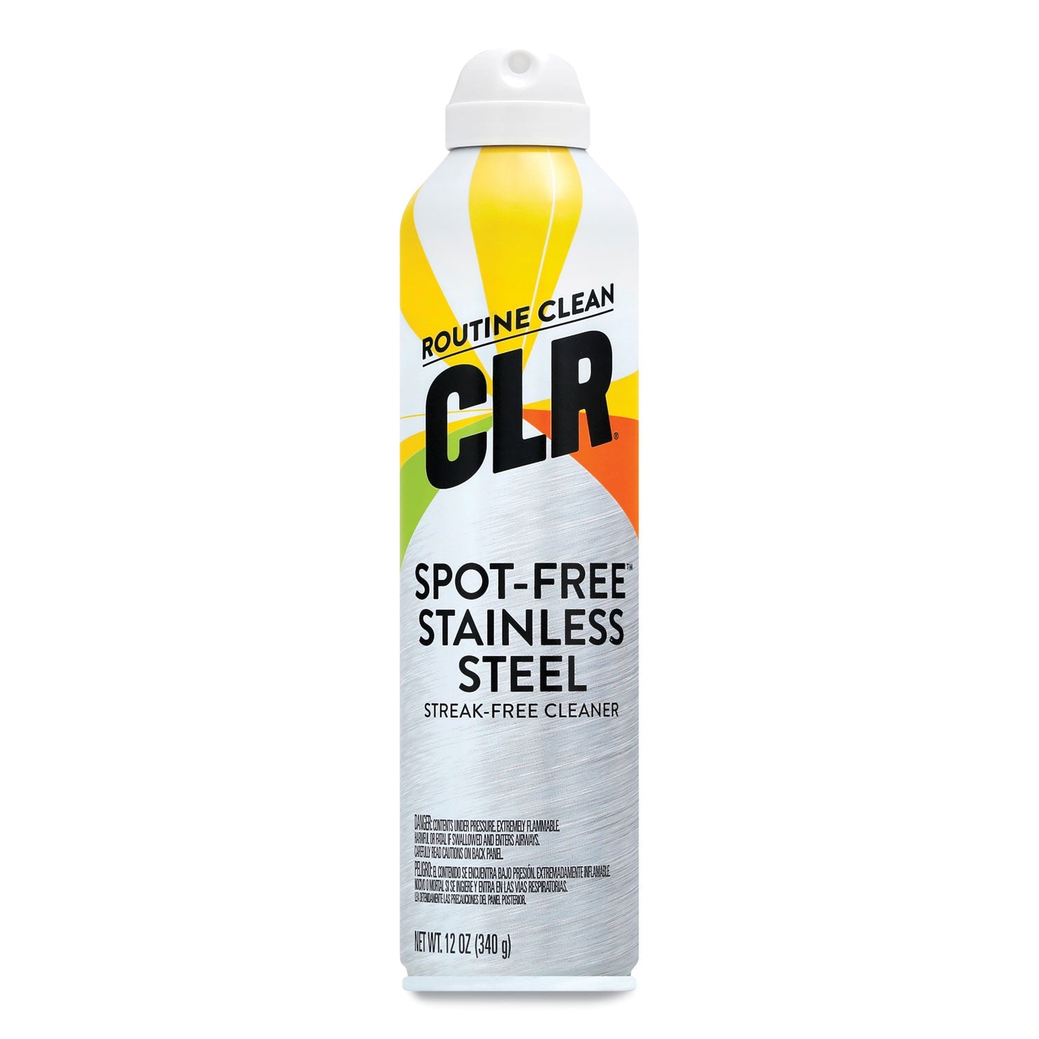 CLR® Spot-Free Stainless Steel Cleaner, Citrus, 12 Oz Can, 6/carton