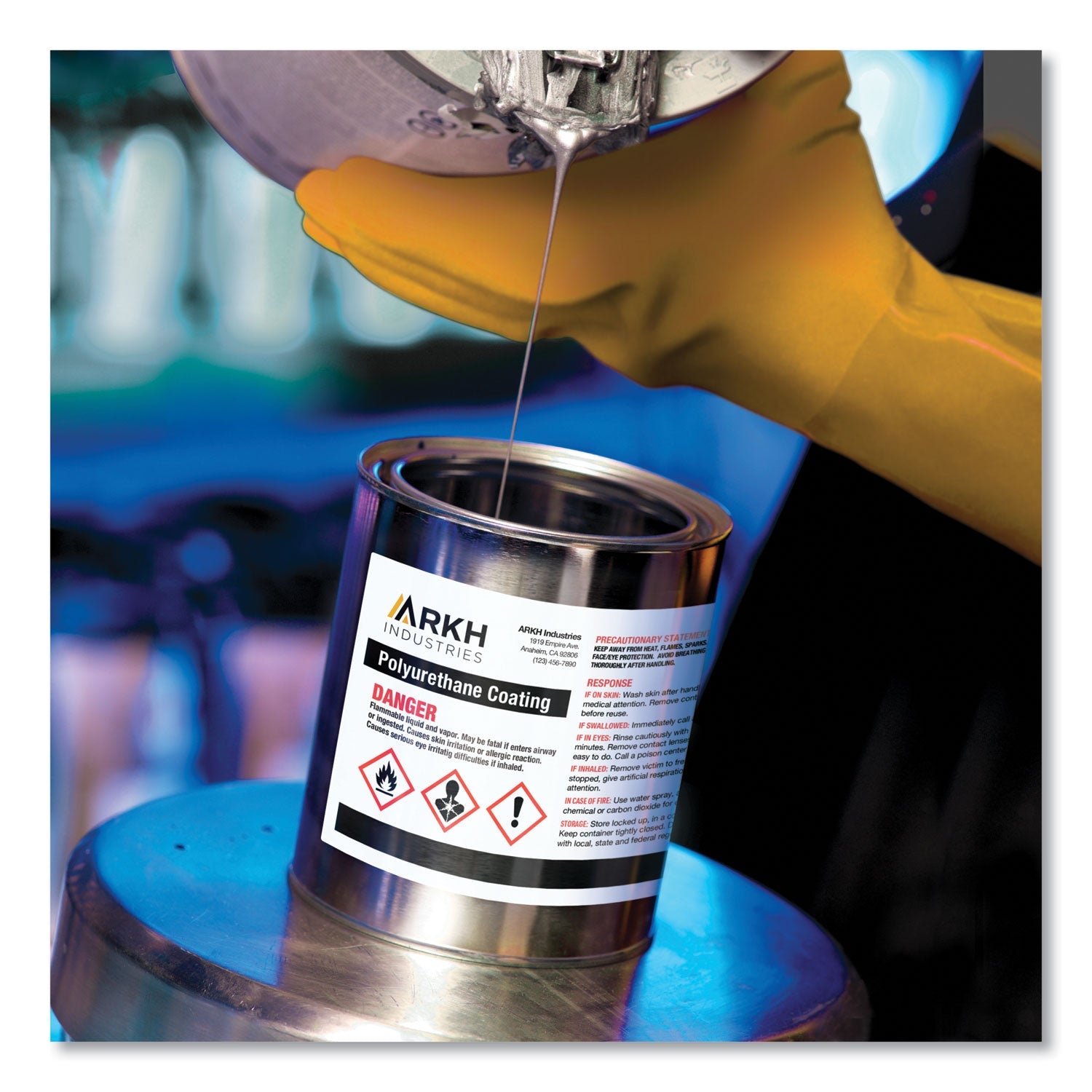 Avery® Ultraduty Ghs Chemical Waterproof And Uv Resistant Labels, 4.75 X 7.75, White, 2/sheet, 50 Sheets/box