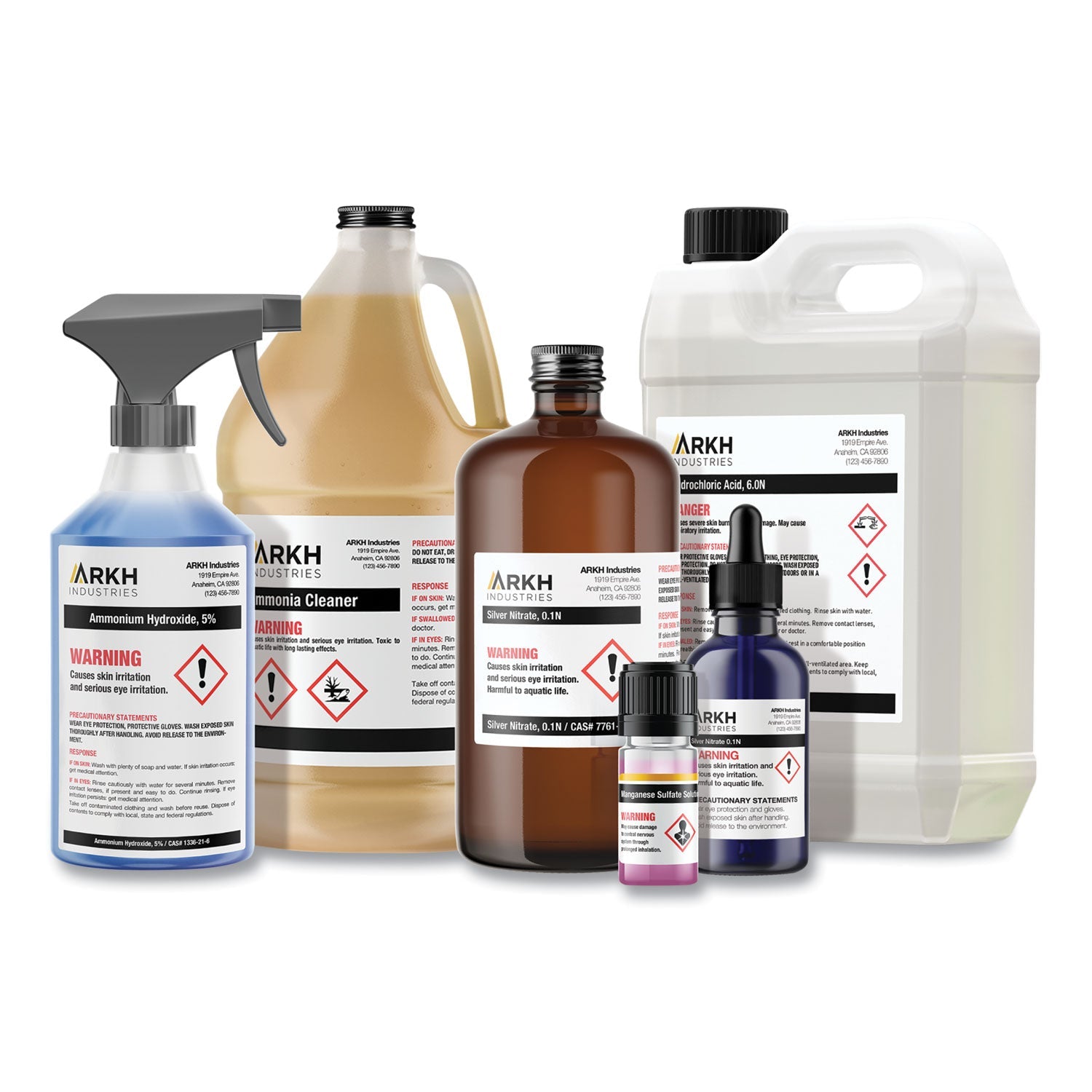 Avery® Ultraduty Ghs Chemical Waterproof And Uv Resistant Labels, 4 X 4, White, 4/sheet, 50 Sheets/box