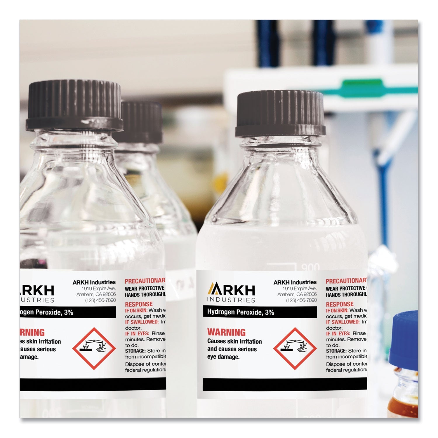Avery® Ultraduty Ghs Chemical Waterproof And Uv Resistant Labels, 2 X 4, White, 10/sheet, 50 Sheets/box