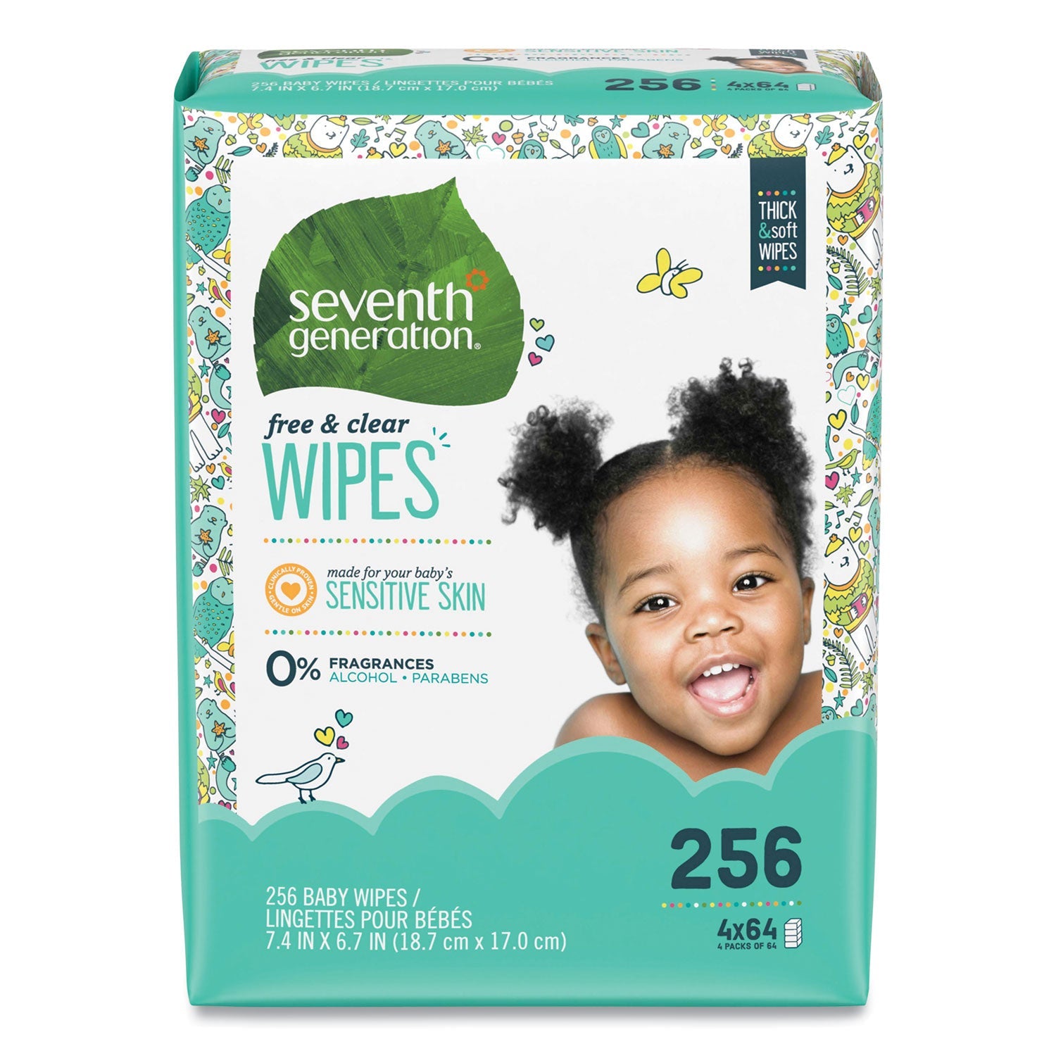 Free and Clear Baby Wipes | Seventh Generation® 256ct