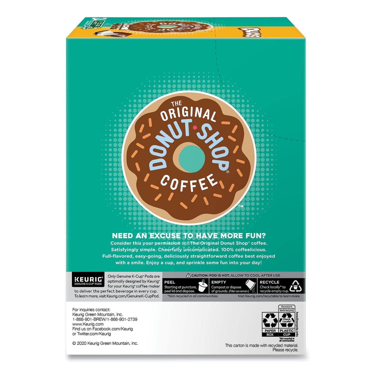 The Original Donut Shop® Coconut Mocha K-Cups, 24/box