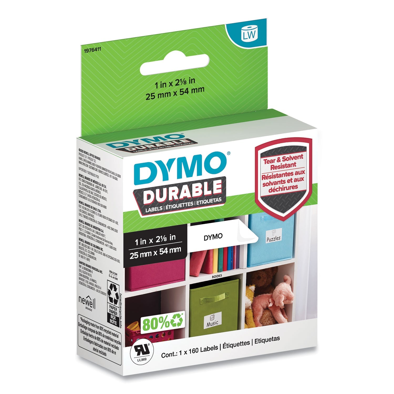 Durable Multi-Purpose Labels | DYMO® LW 1" x 2.12"