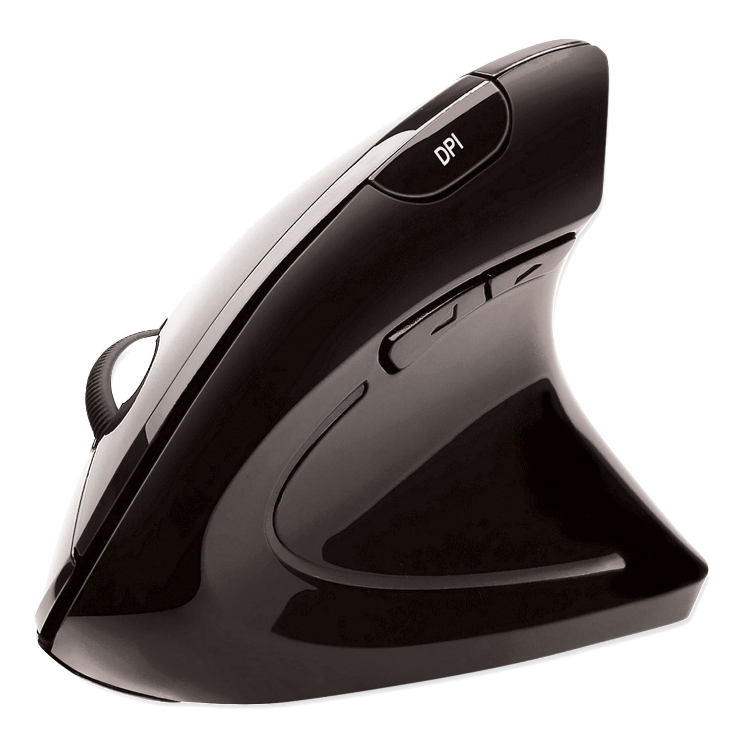 Adesso Imouse E10 Wireless Vertical Ergonomic Usb Mouse, 2.4 Ghz Frequency/33 Ft Wireless Range, Right Hand Use, Black