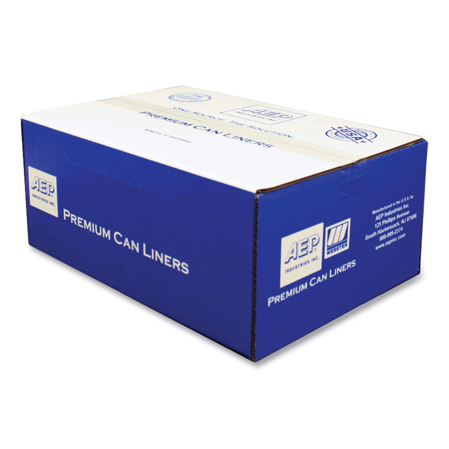 Platinum Plus® Can Liners, 60 gal, 1.55 mil, 39" x 56", Gray, 10 Bags/Roll, 5 Rolls/Carton