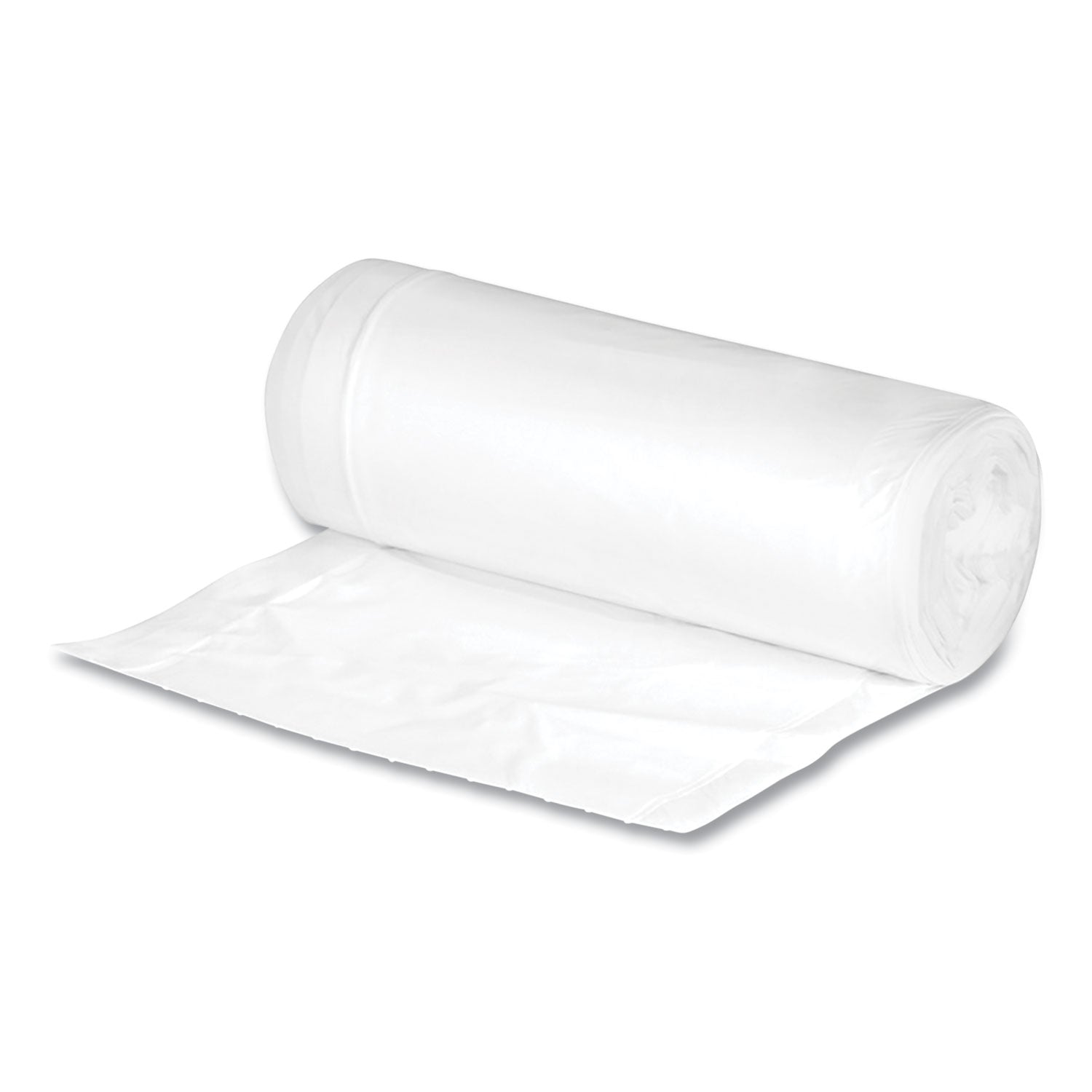 Earthsense® Commercial Linear-Low-Density Recycled Tall Kitchen Bags, Open-Face, 13 gal, 24" x 33", White, 15 Bags/Roll, 10 Rolls/Box