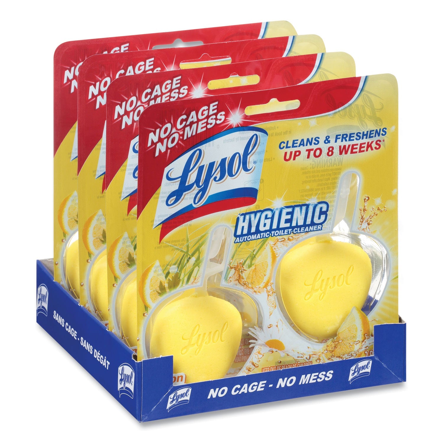 LYSOL® Brand Hygienic Automatic Toilet Bowl Cleaner, Lemon Breeze, 2/pack